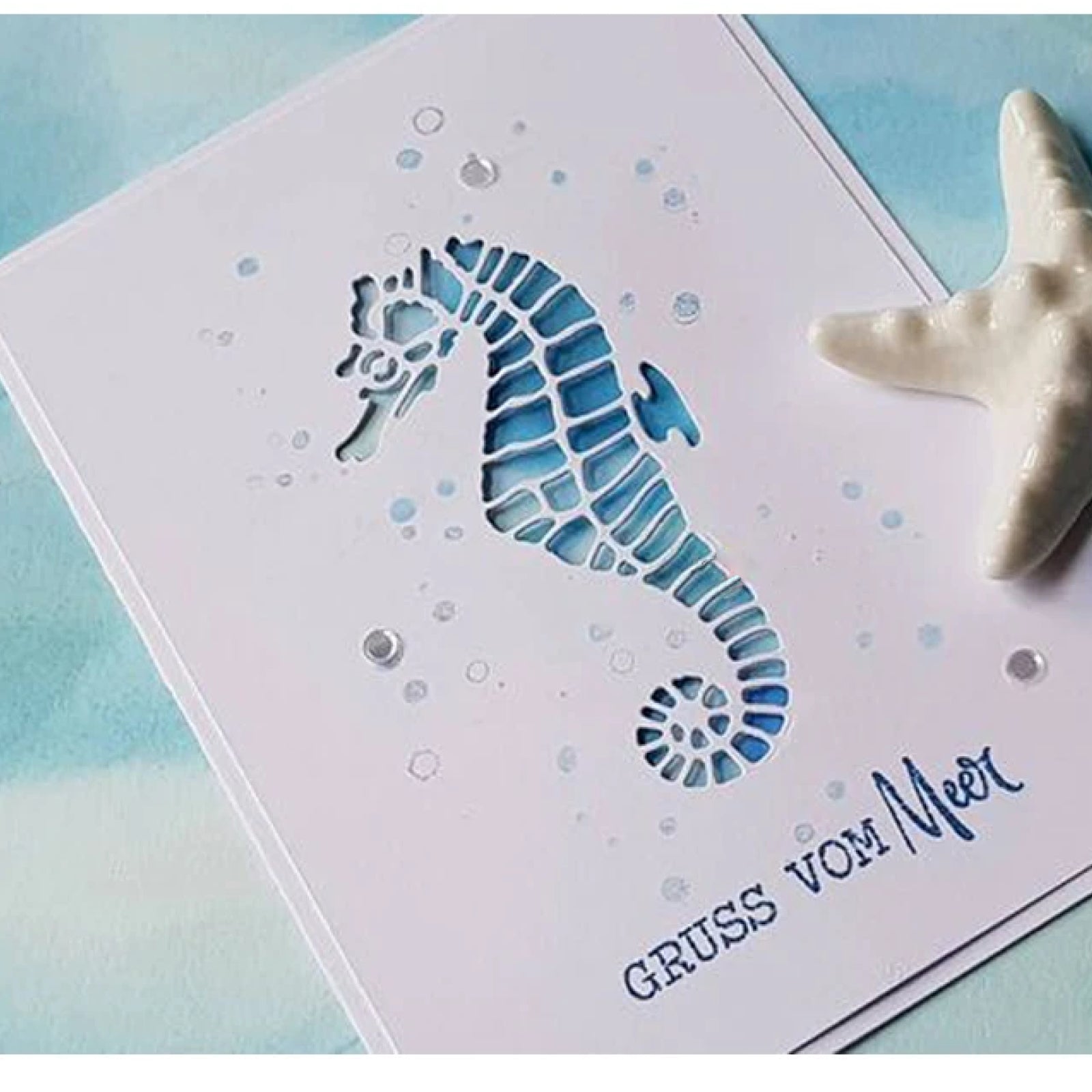 Stunning Cutout Seahorse Cutting Die