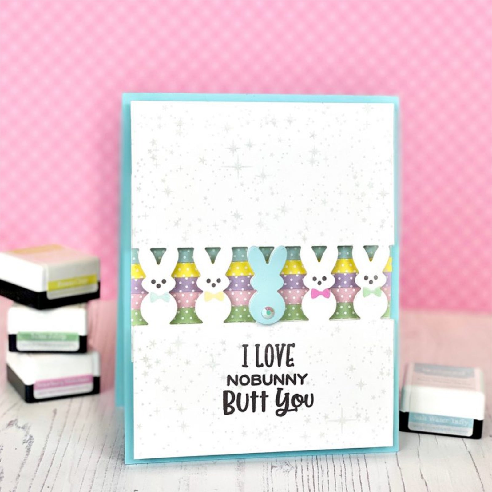 Mini Peeps Border w Layering Bunnies Cutting Dies