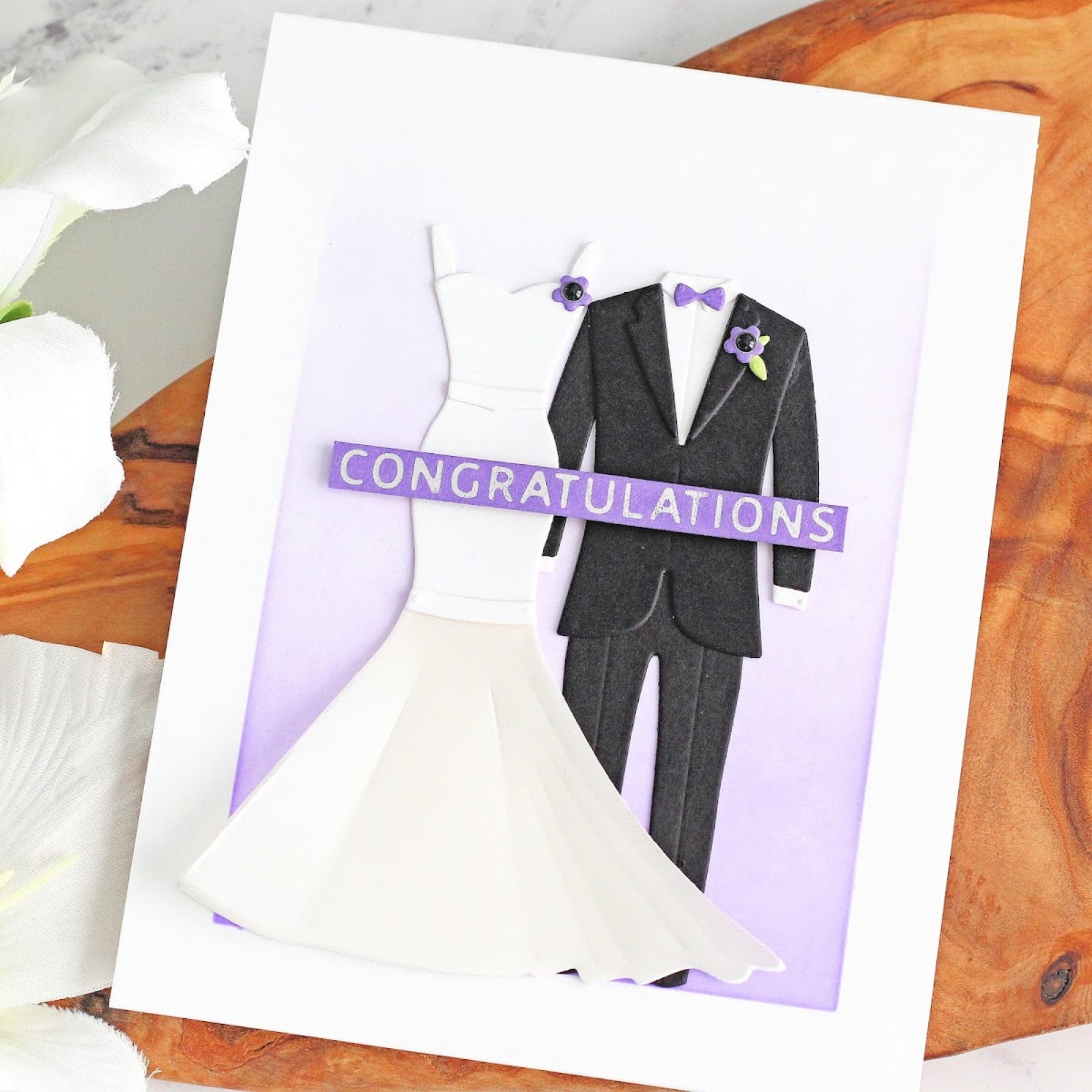 Bride & Groom Formalwear Cutting Die Set