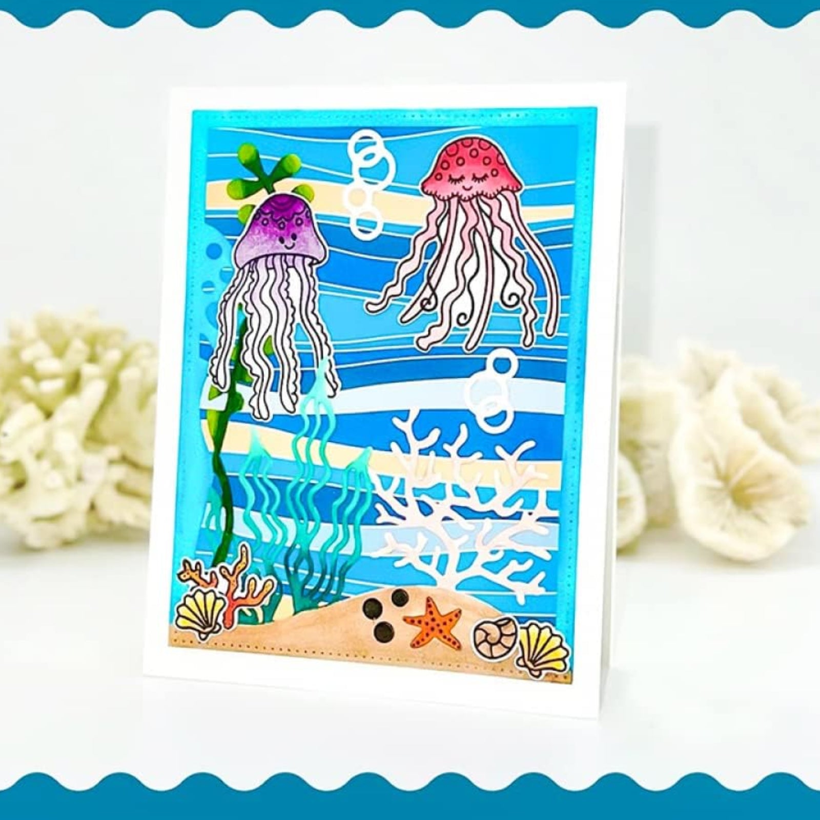 Under the Sea Ocean Aquarium Background Cutting Dies