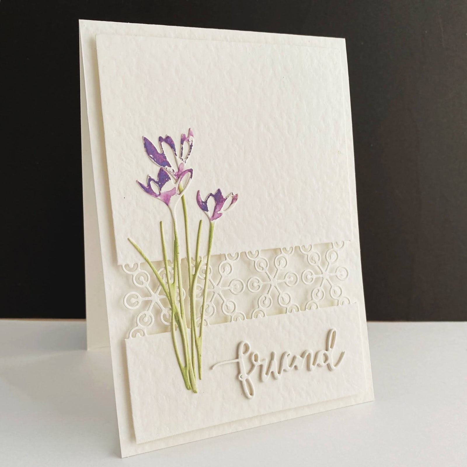 Crocus Flower Trio w Leaf/Grass Cutting Dies