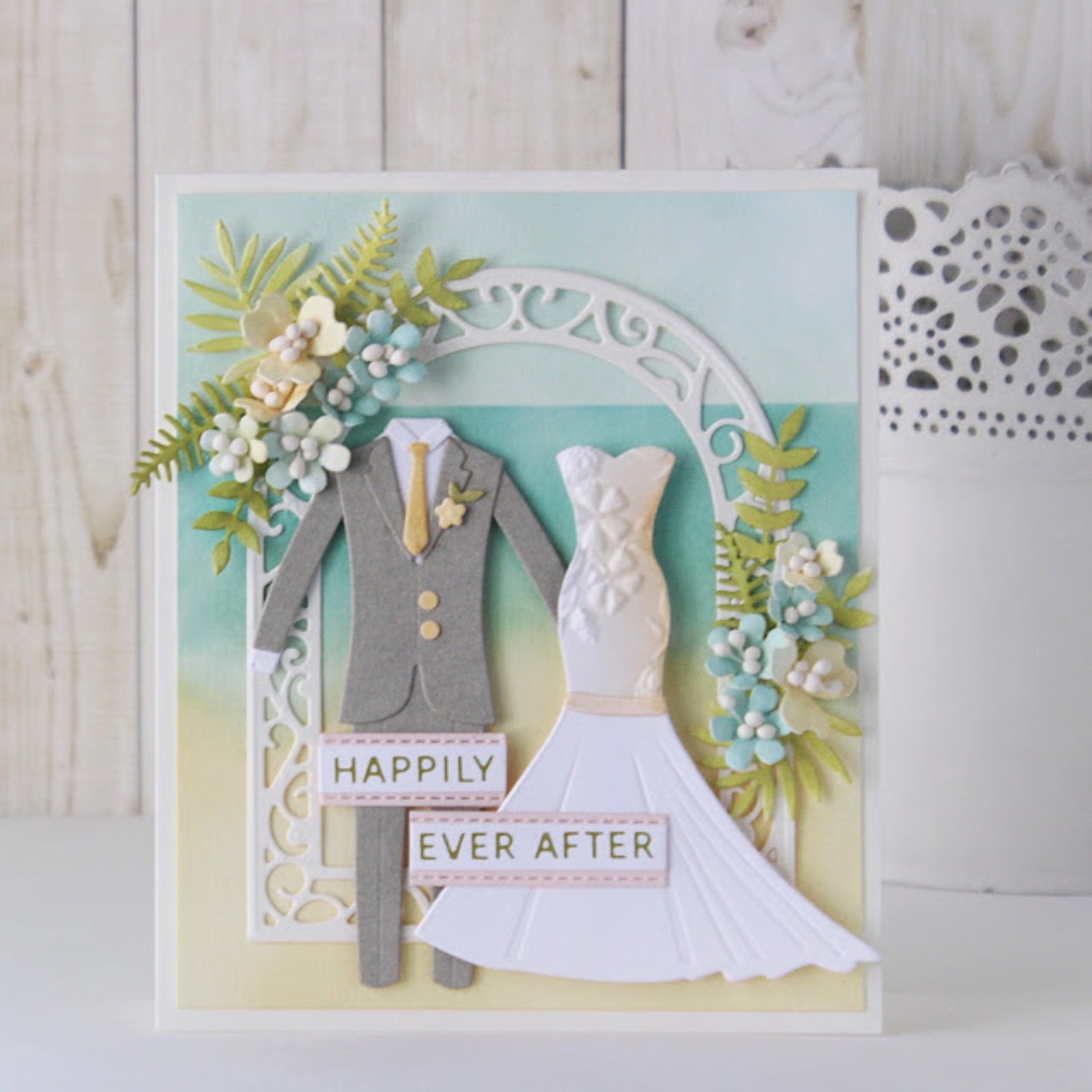 Bride & Groom Formalwear Cutting Die Set