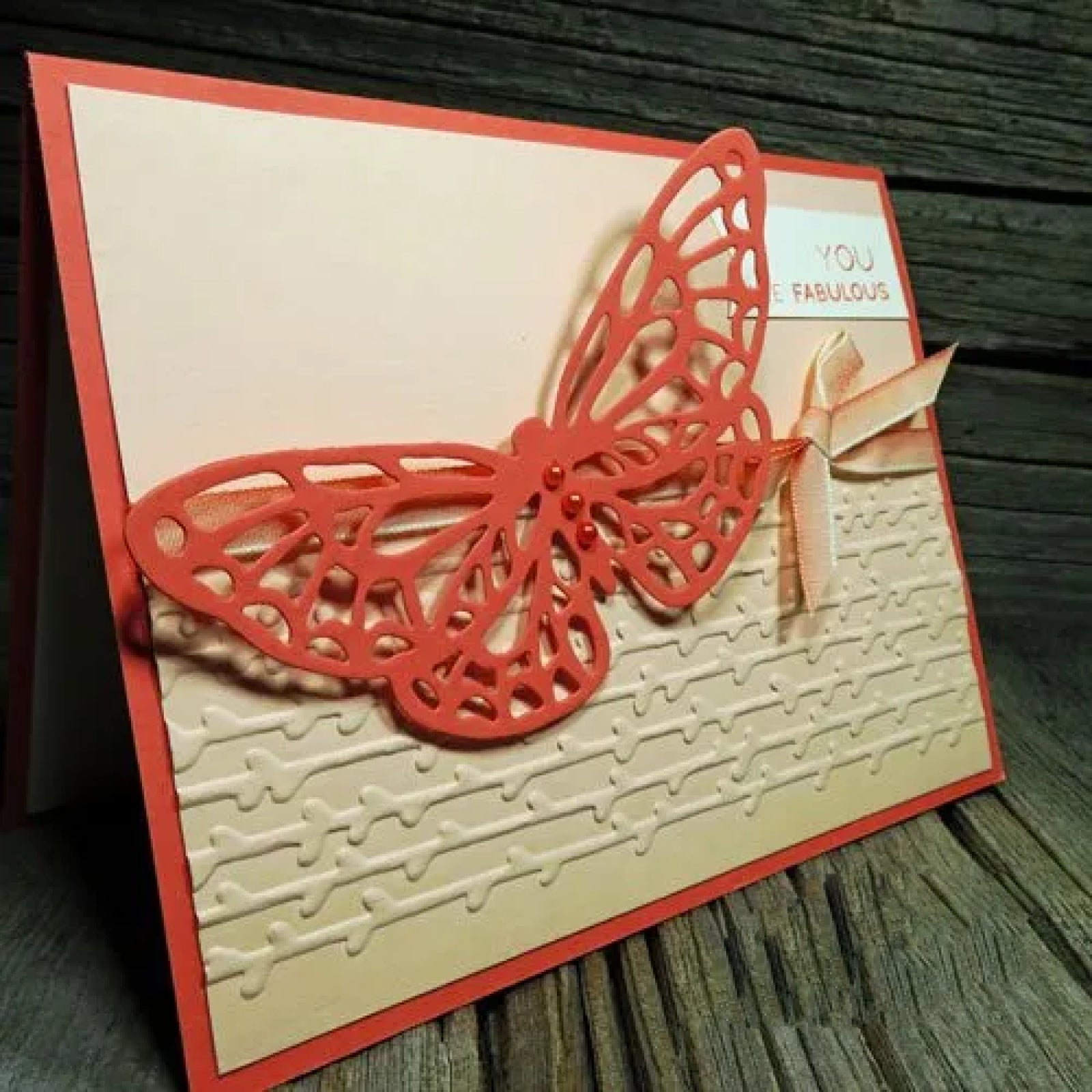 Flowers & Leaves Corner w Butterfly Cutting Dies