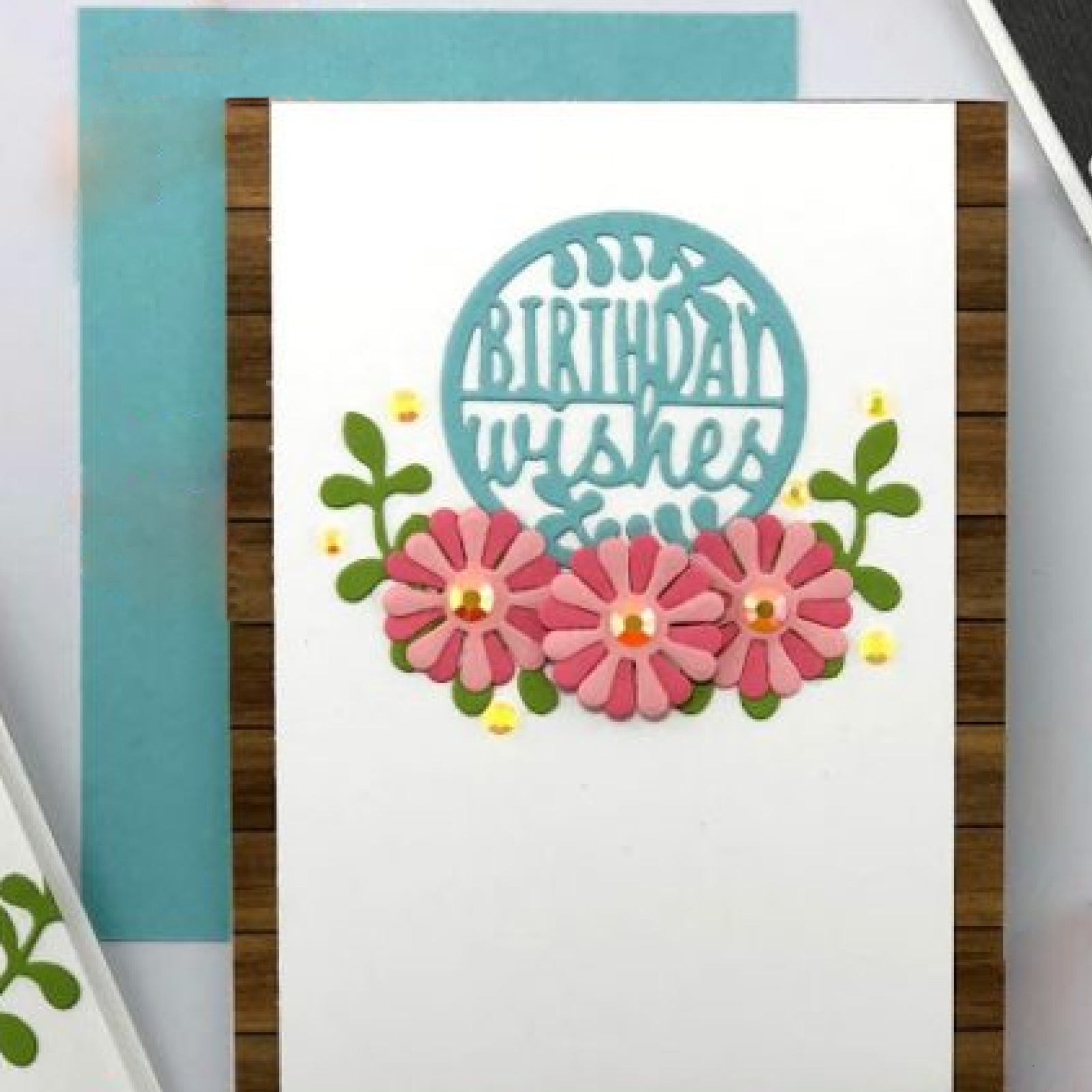 Circle Sentiments #1 w Foliage Cutting Dies