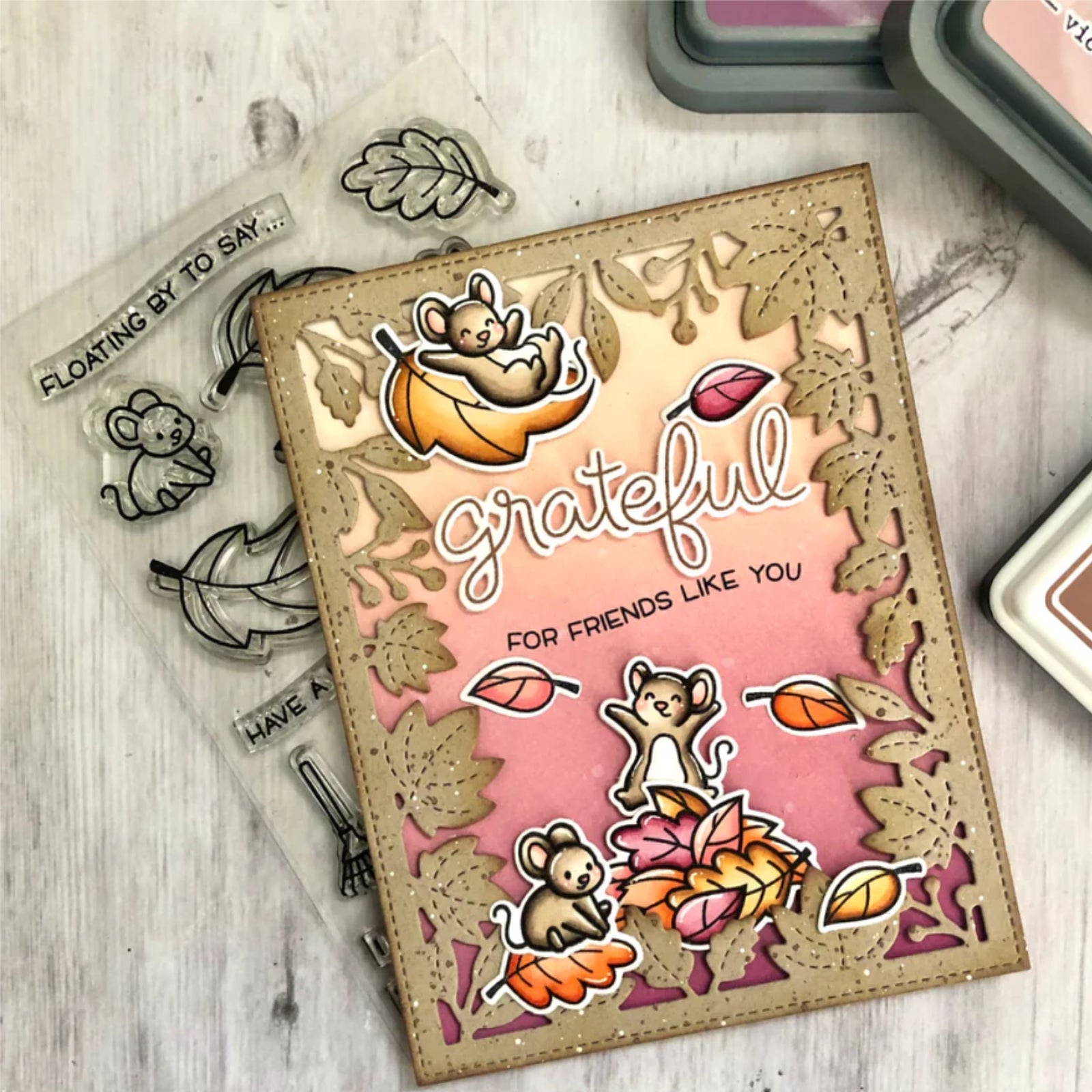 Fall Sentiments Cutting Dies & Stamps Set