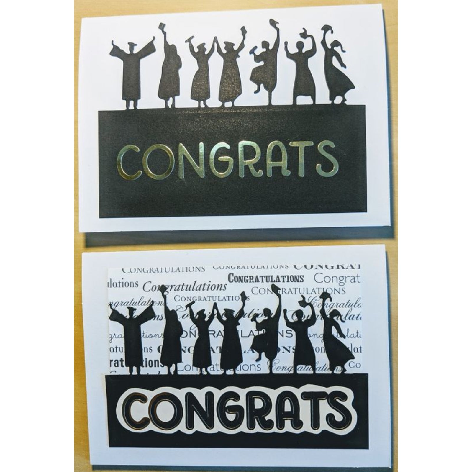 Graduates Celebrating Scene Backdrop Border Cutting Die