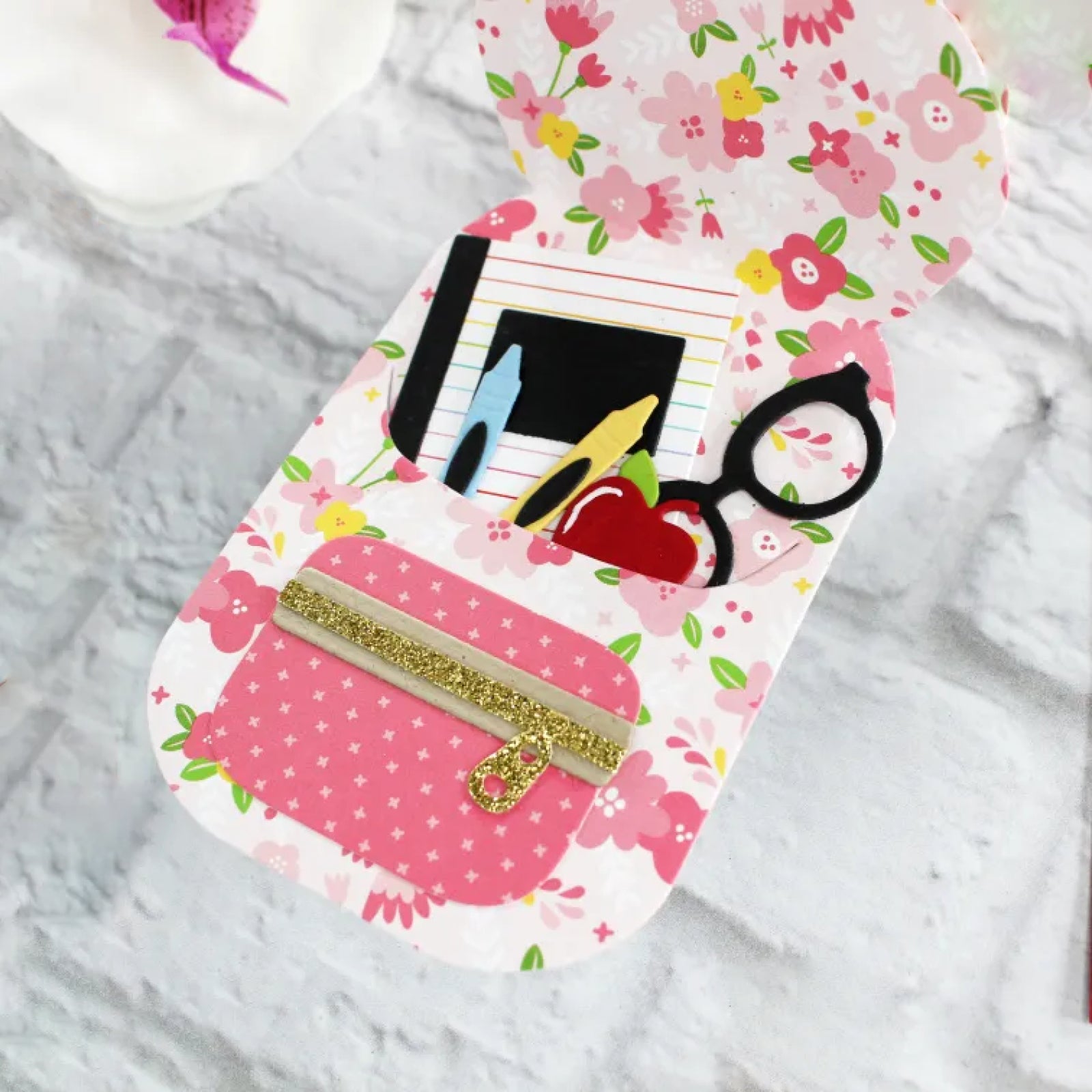 You Rule! Backpack w School Supplies Cutting & Embossing Dies