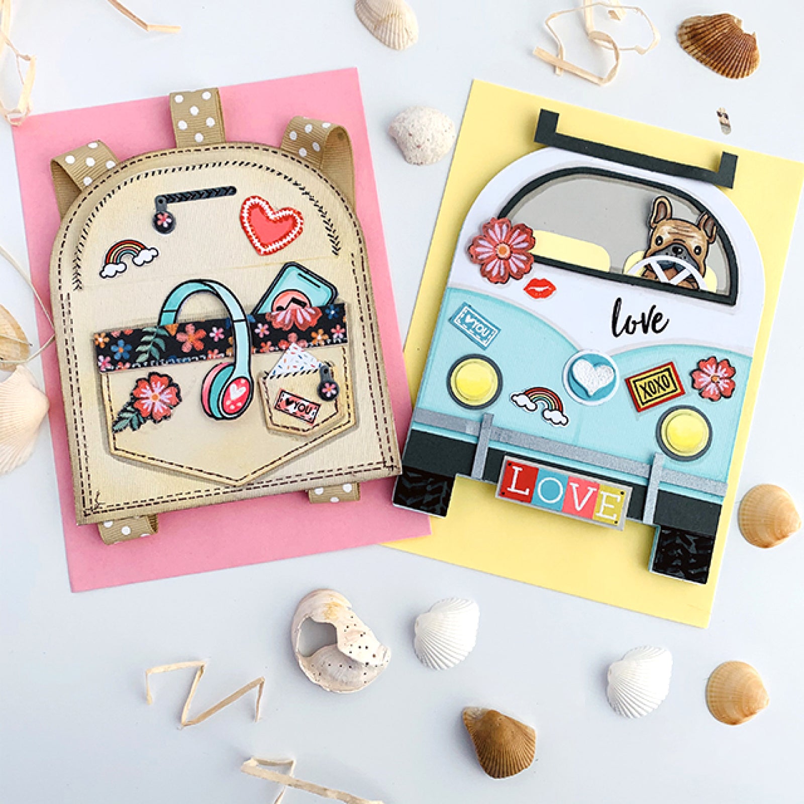 Nesting Stitched Jeans Pockets Full of Love Mega Cutting Dies Set