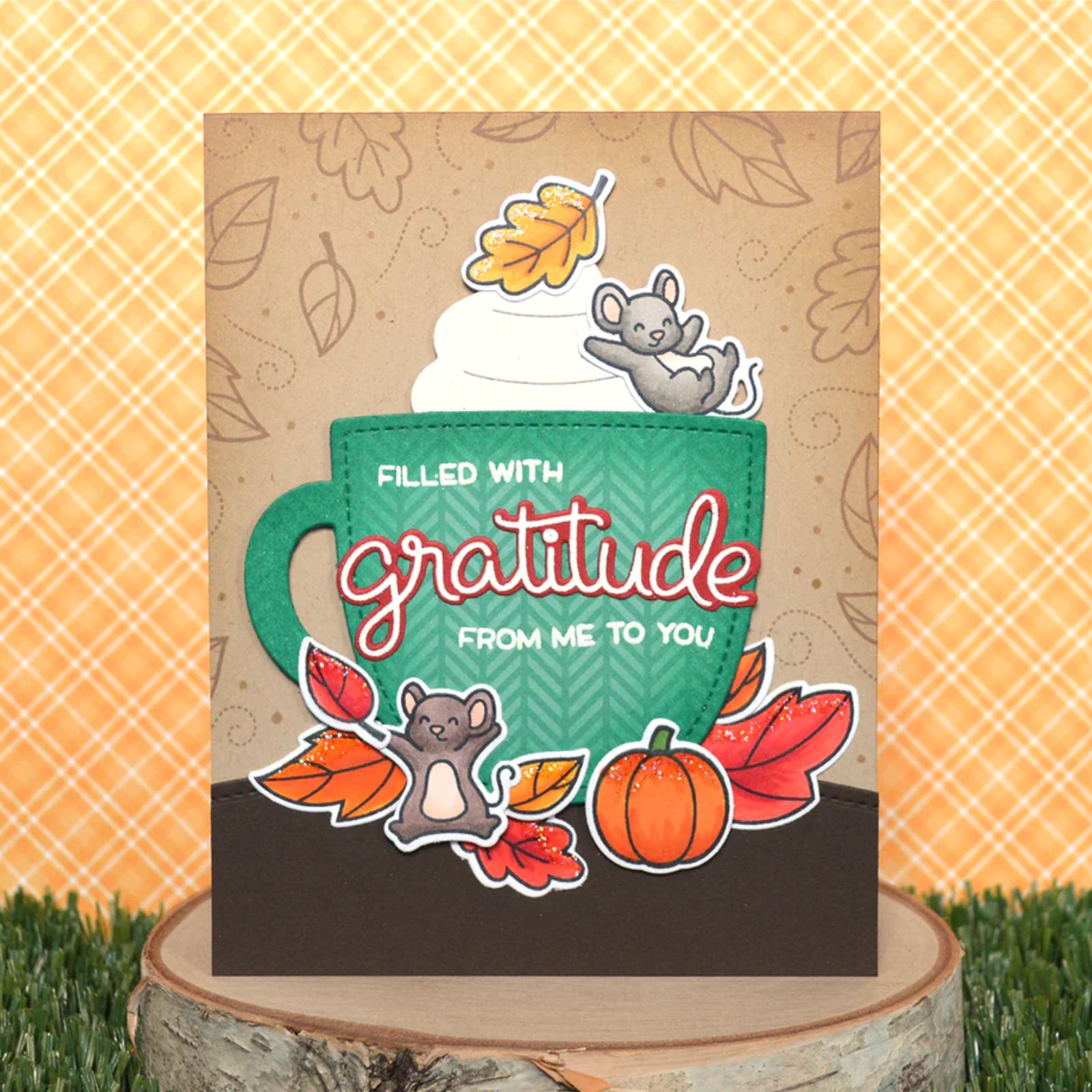 Fall Sentiments Cutting Dies & Stamps Set