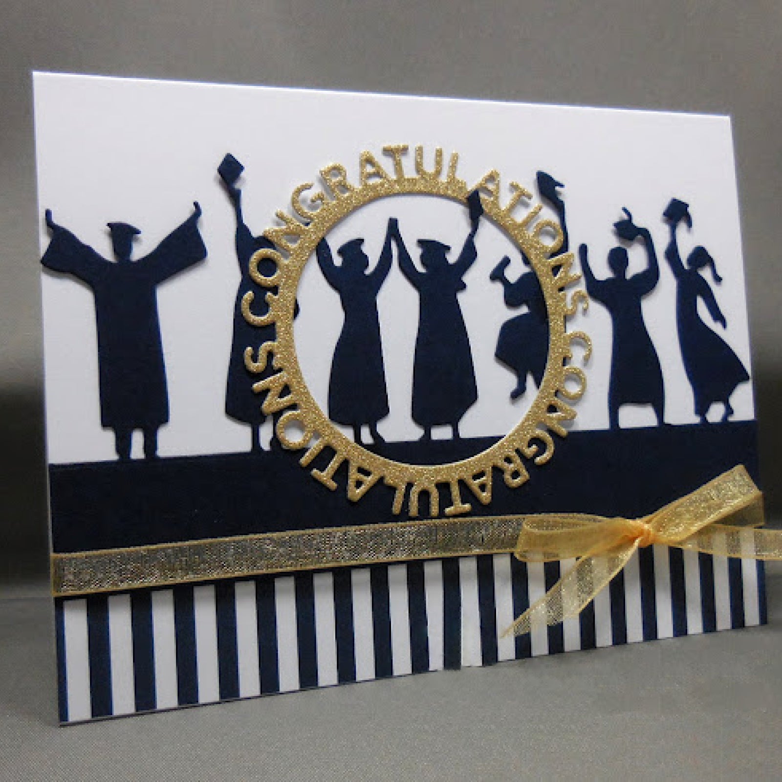 Graduates Celebrating Scene Backdrop Border Cutting Die