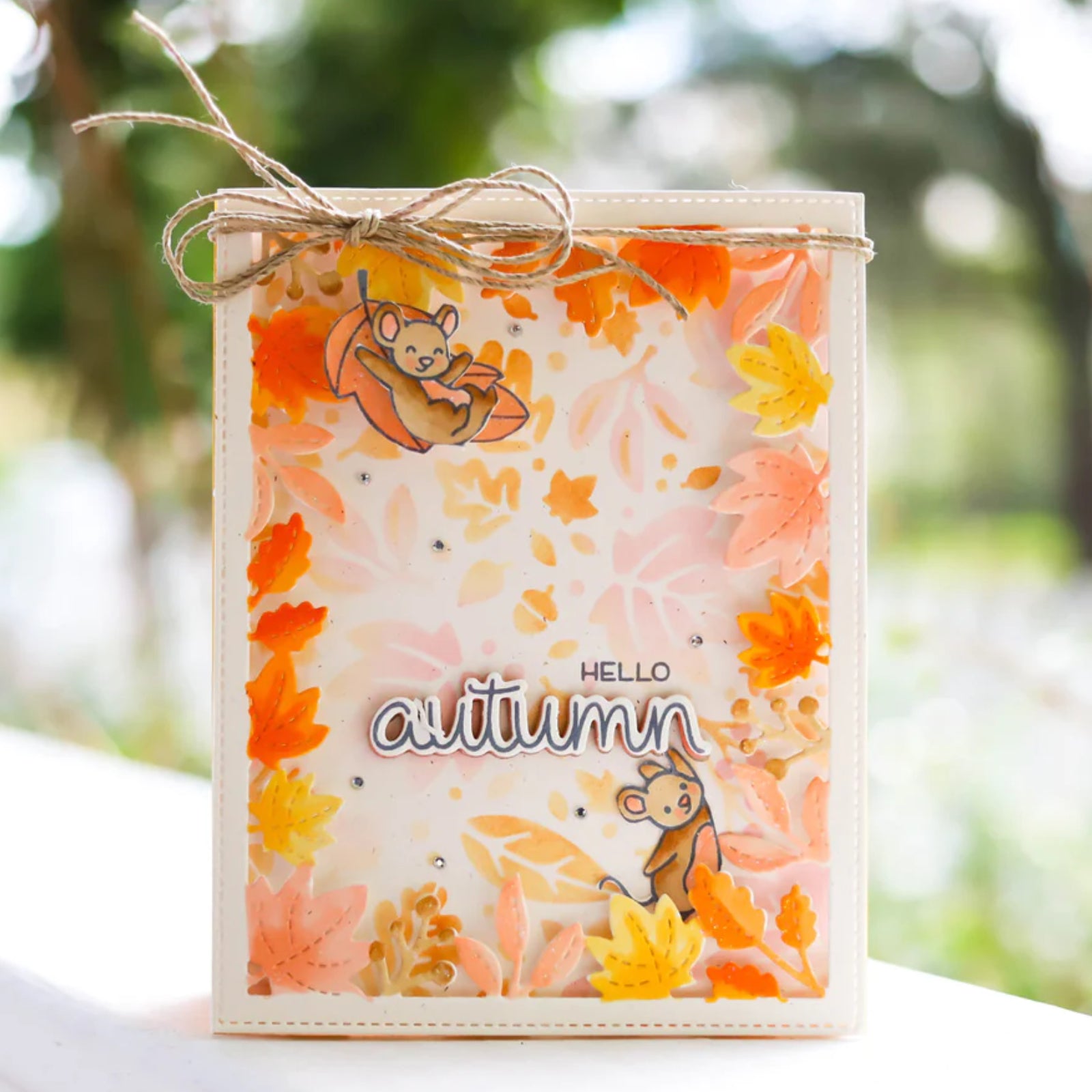 Fall Sentiments Cutting Dies & Stamps Set