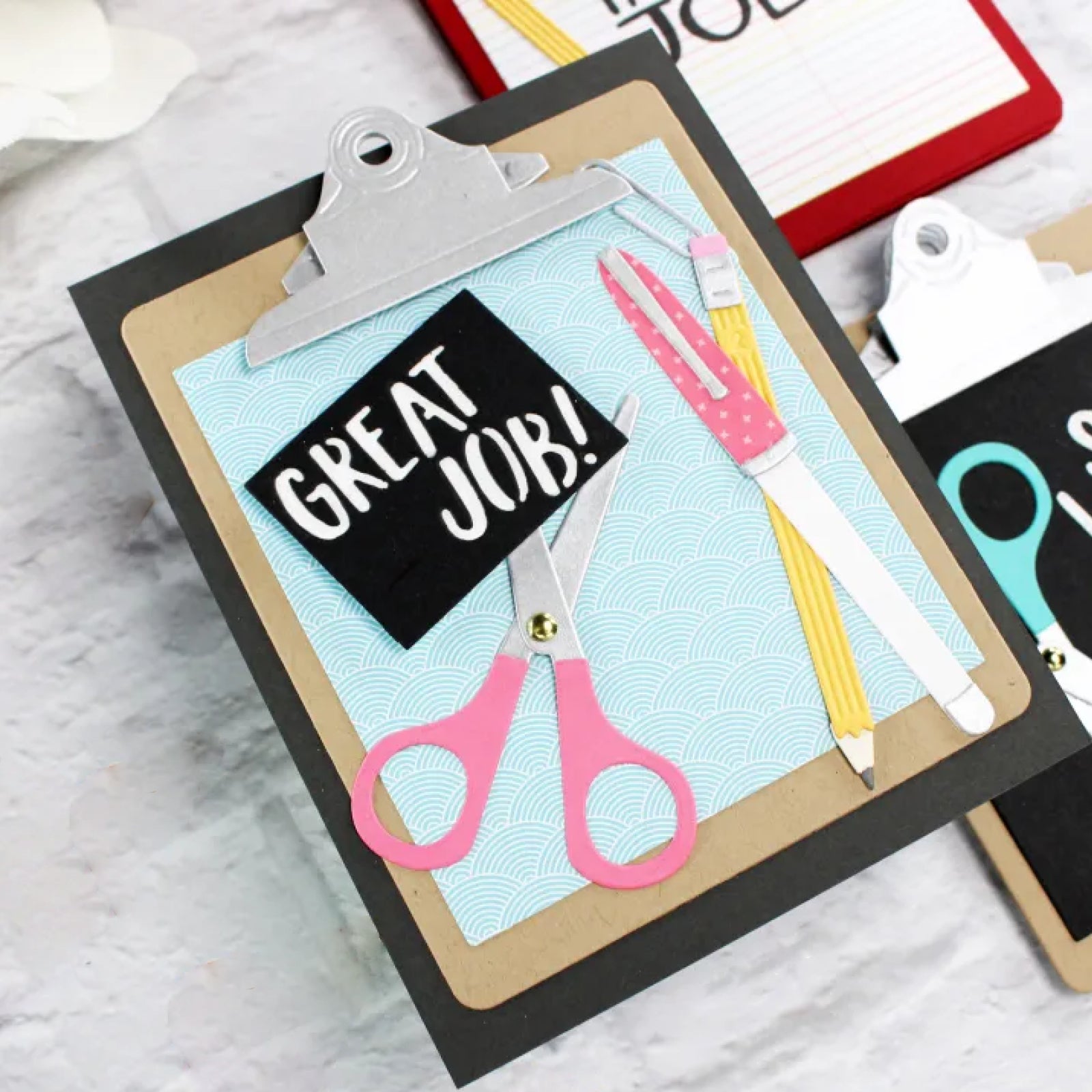 You Rule! Backpack w School Supplies Cutting & Embossing Dies