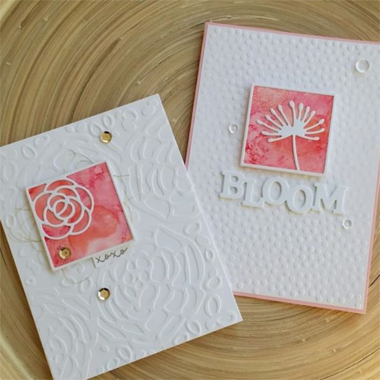 Square Framed Flowers Cutting Dies