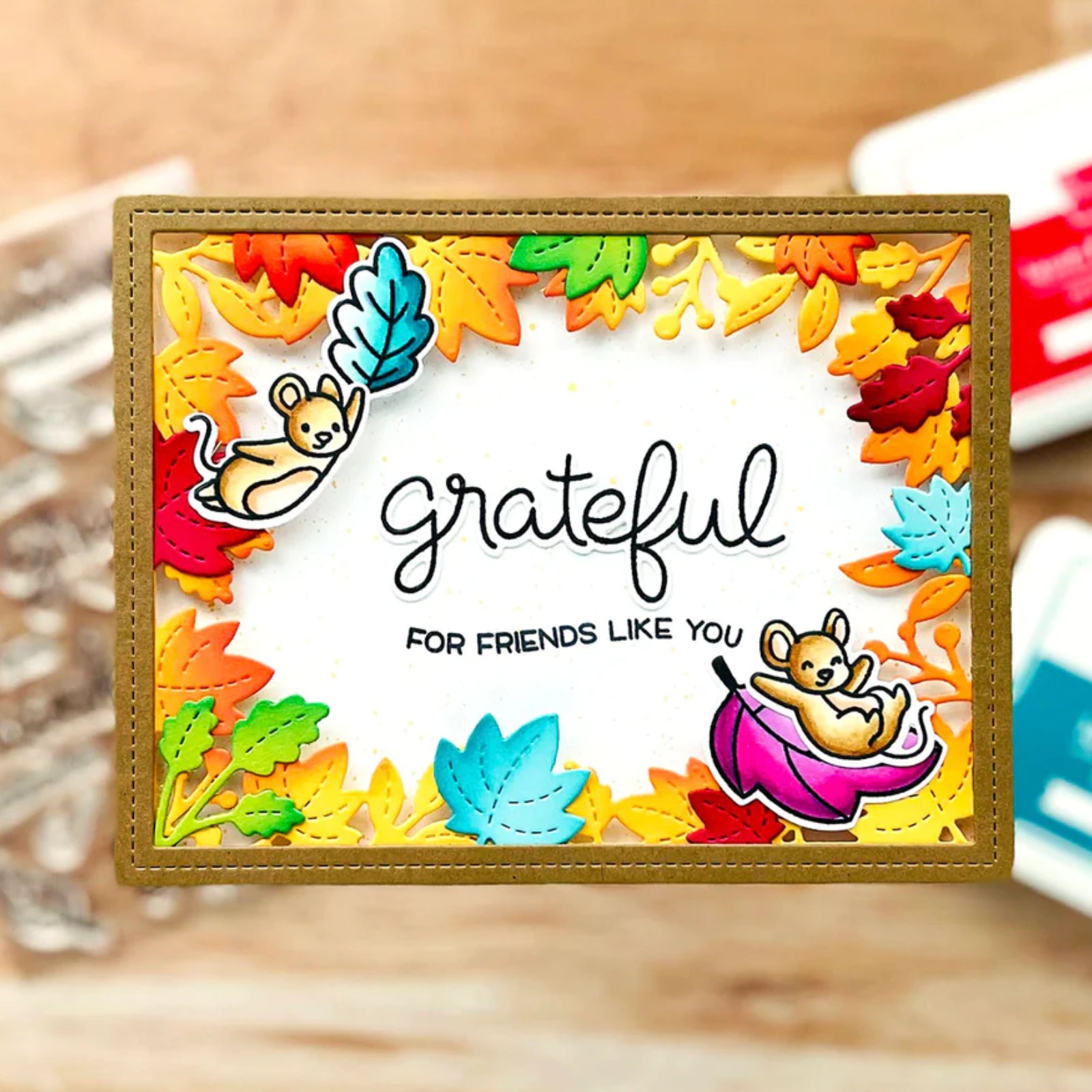 Fall Sentiments Cutting Dies & Stamps Set