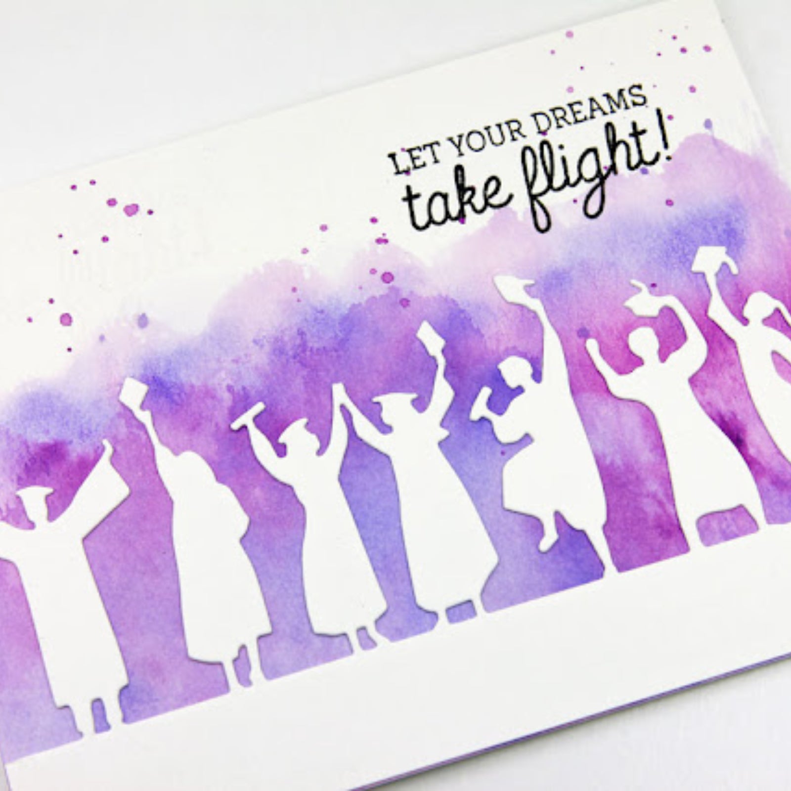 Graduates Celebrating Scene Backdrop Border Cutting Die