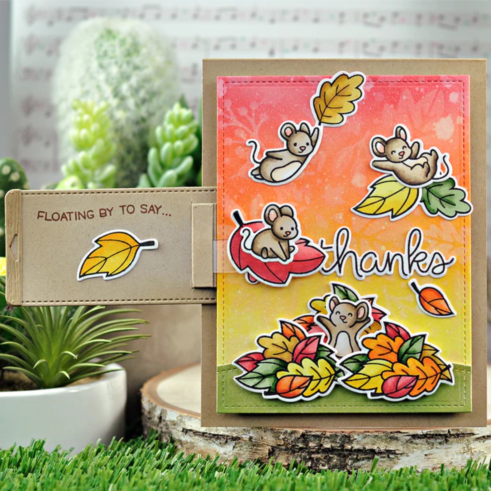 Fall Sentiments Cutting Dies & Stamps Set