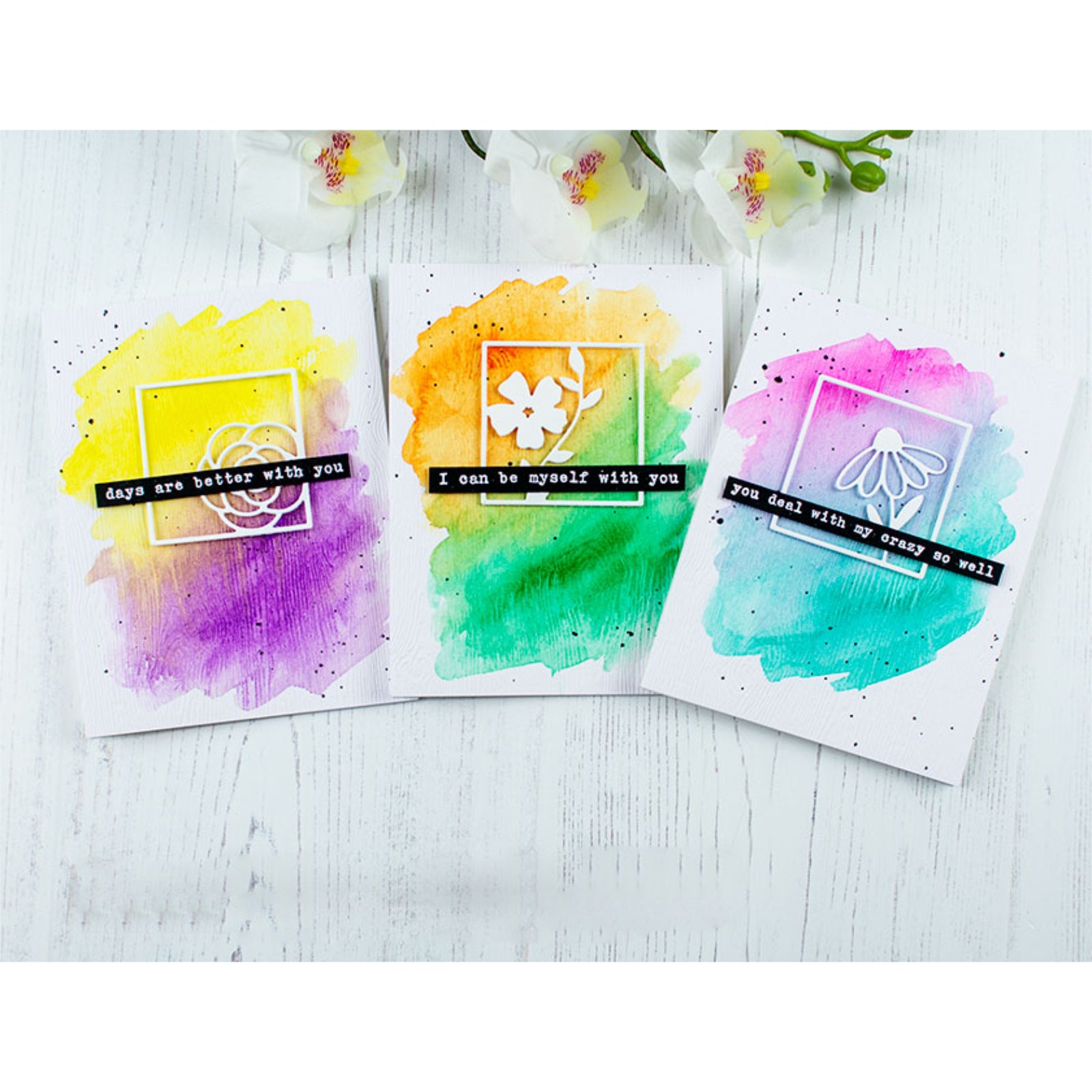 Square Framed Flowers Cutting Dies