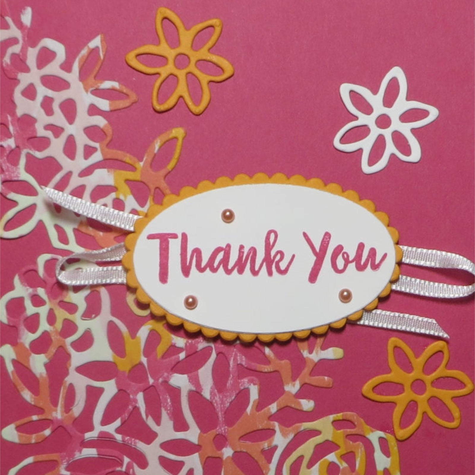 Flowers & Leaves Corner w Butterfly Cutting Dies