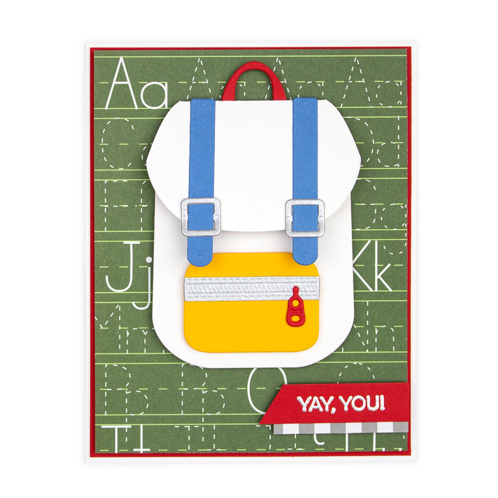 You Rule! Backpack w School Supplies Cutting & Embossing Dies