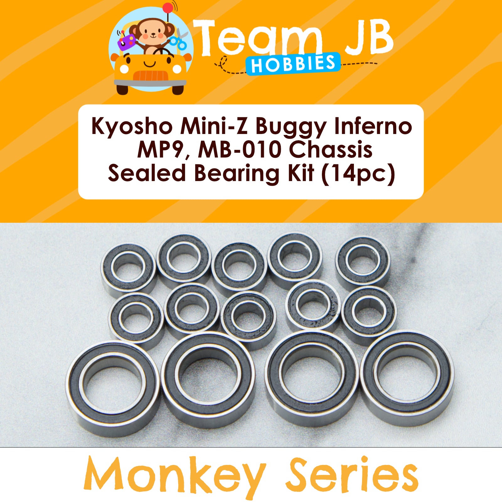 Kyosho Mini-Z Buggy Inferno MP9, Mini-Z Buggy MB-010 Chassis Kit - Sealed Bearing Kit