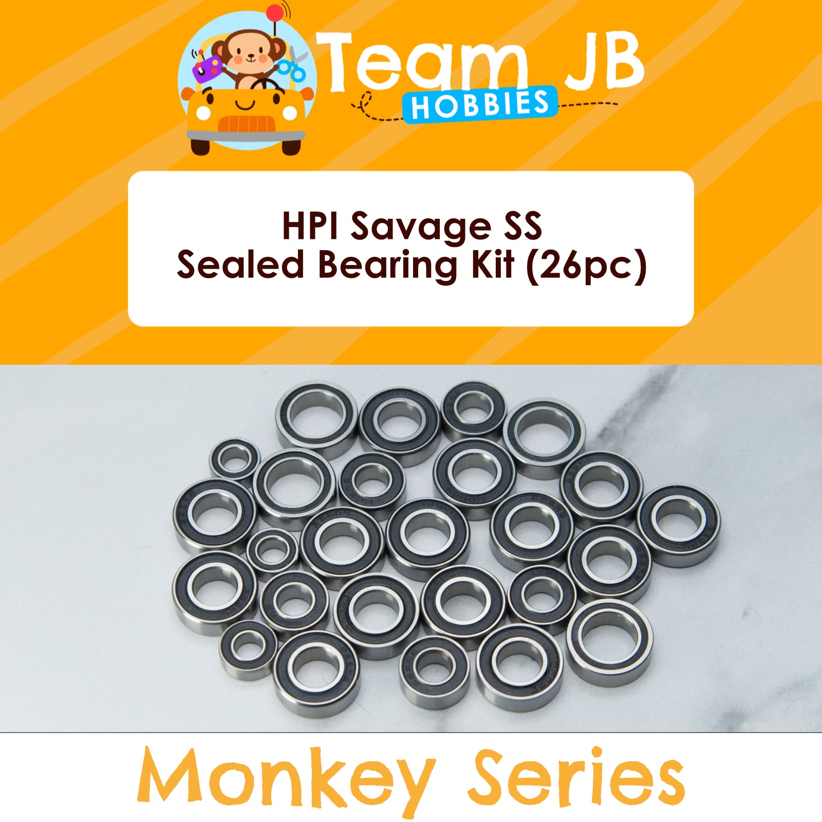 HPI Savage SS, 21, 25, SS 4.6, X - Sealed Bearing Kit