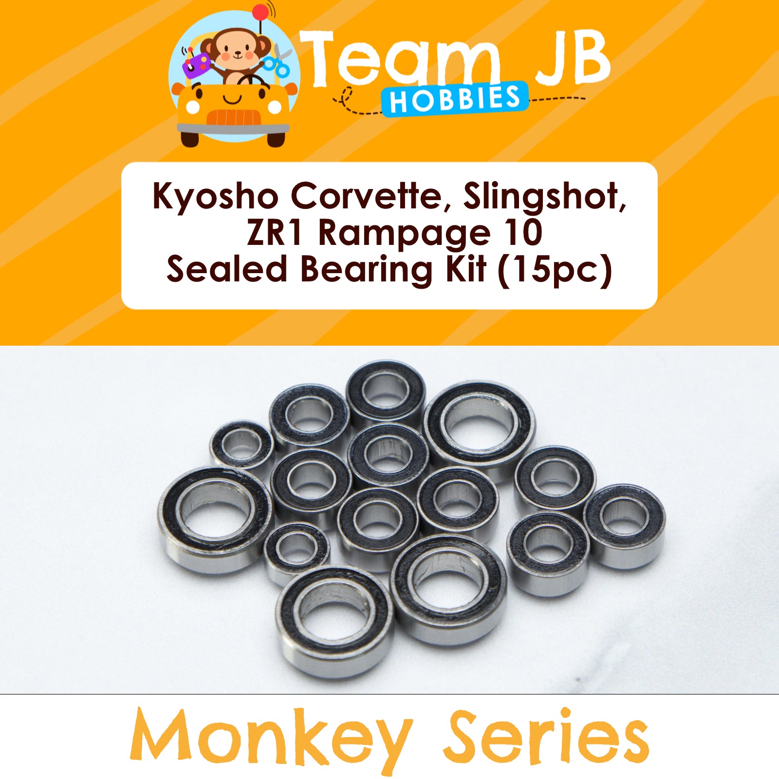 Kyosho Corvette, Slingshot, ZR1 Rampage 10 - Sealed Bearing Kit