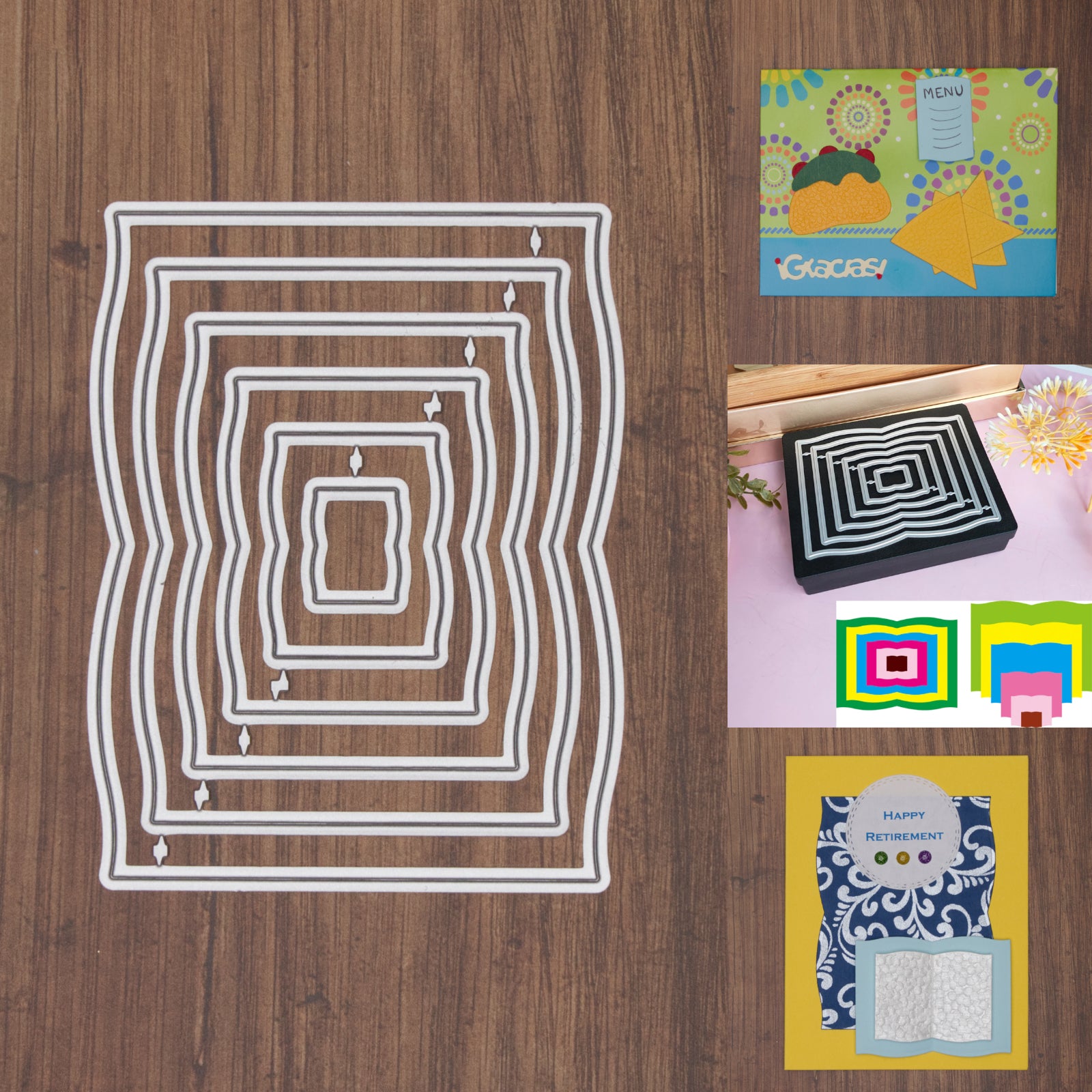 Open Books Nesting Cutting & Embossing Dies