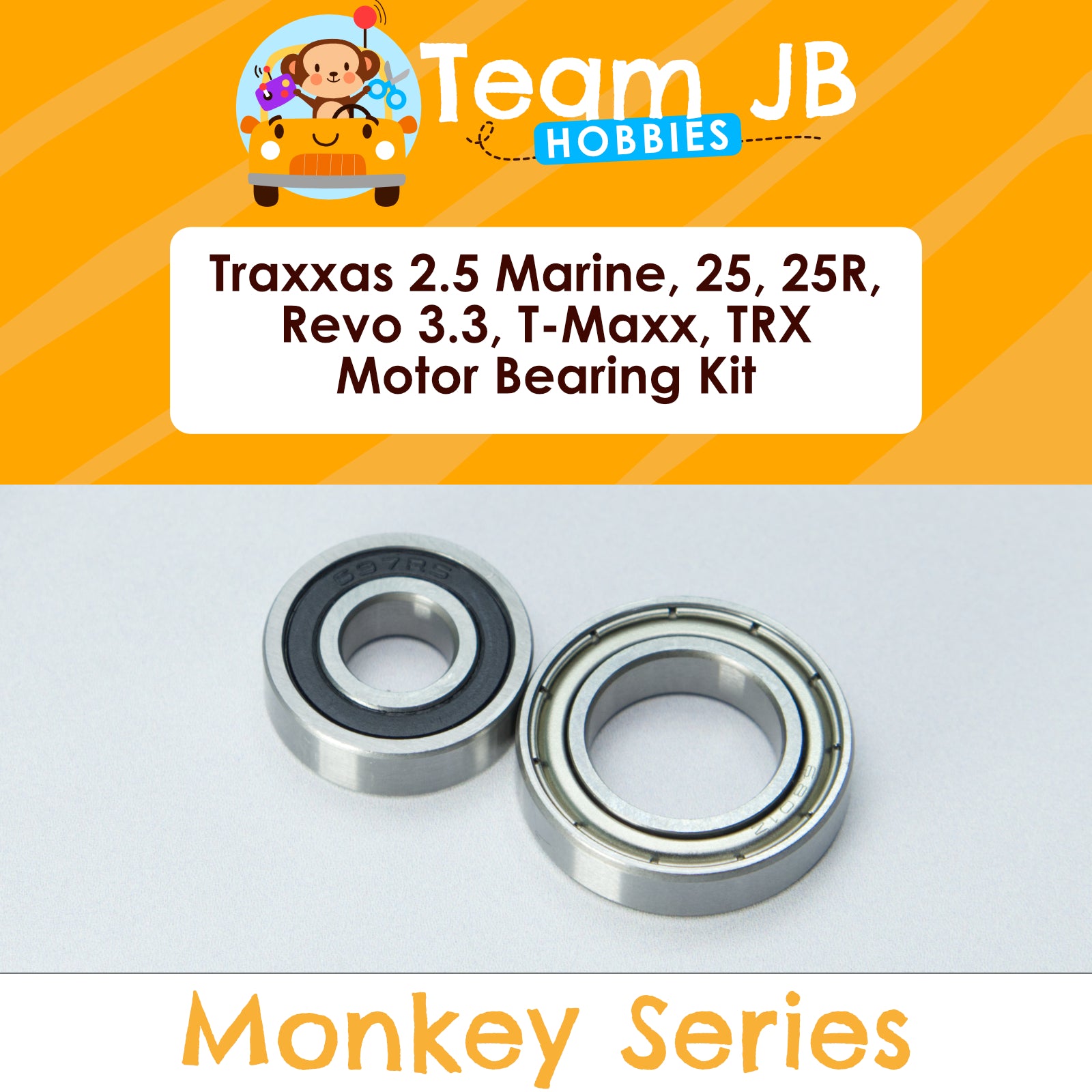 Traxxas 2.5 Marine, 25, 25R, Revo 3.3, T-Maxx 3.3, TRX 2.5, 3.3 - Engine / Motor Bearings Kit