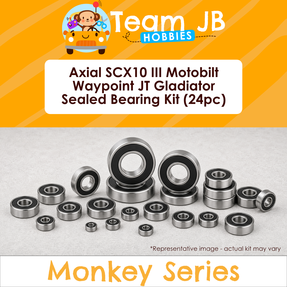 Axial SCX10 III Motobilt Waypoint JT Gladiator - Sealed Bearing Kit