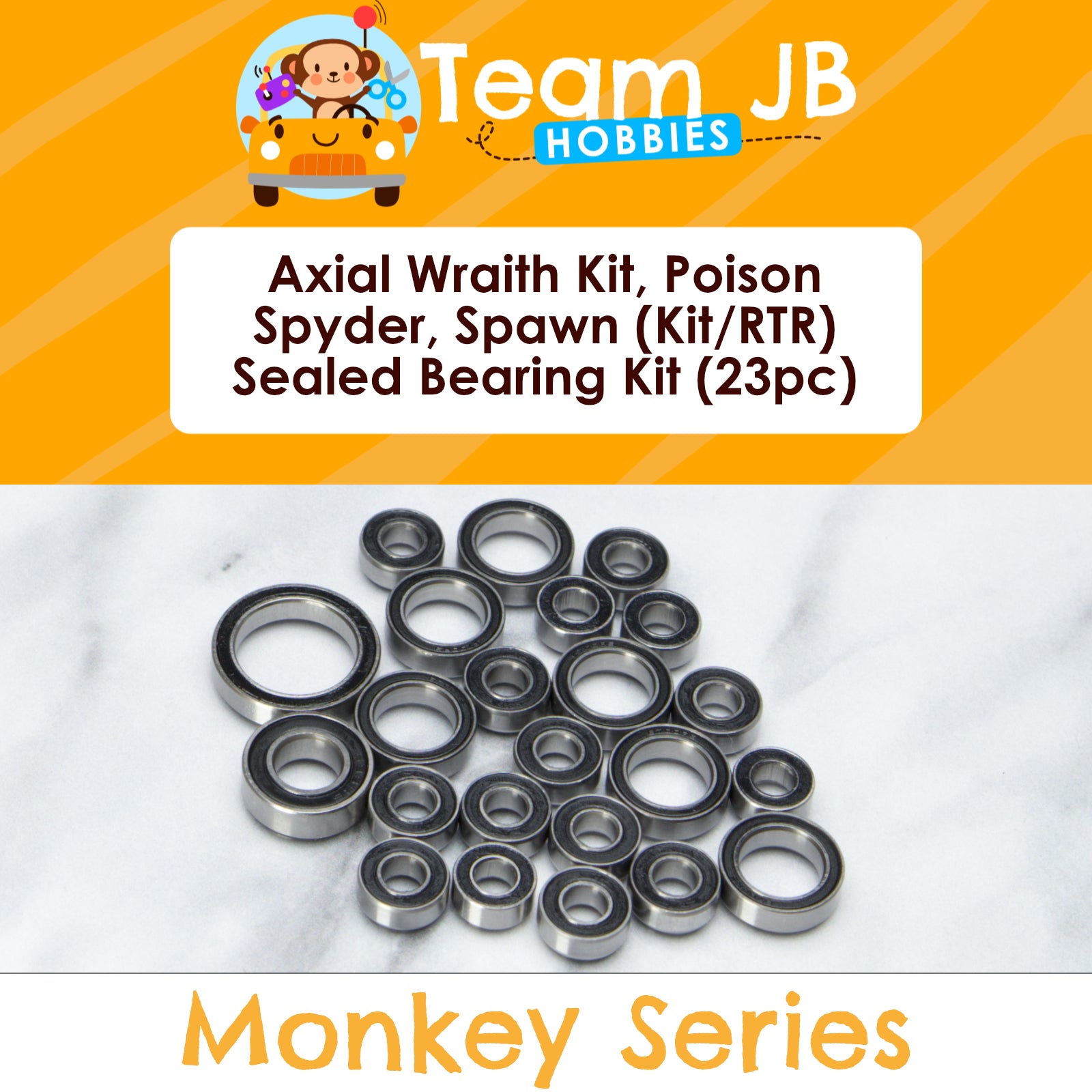 Axial Wraith Kit, Wraith Poison Spyder RTR, Wraith RTR, Wraith Spawn Kit, Wraith Spawn RTR - Sealed Bearing Kit