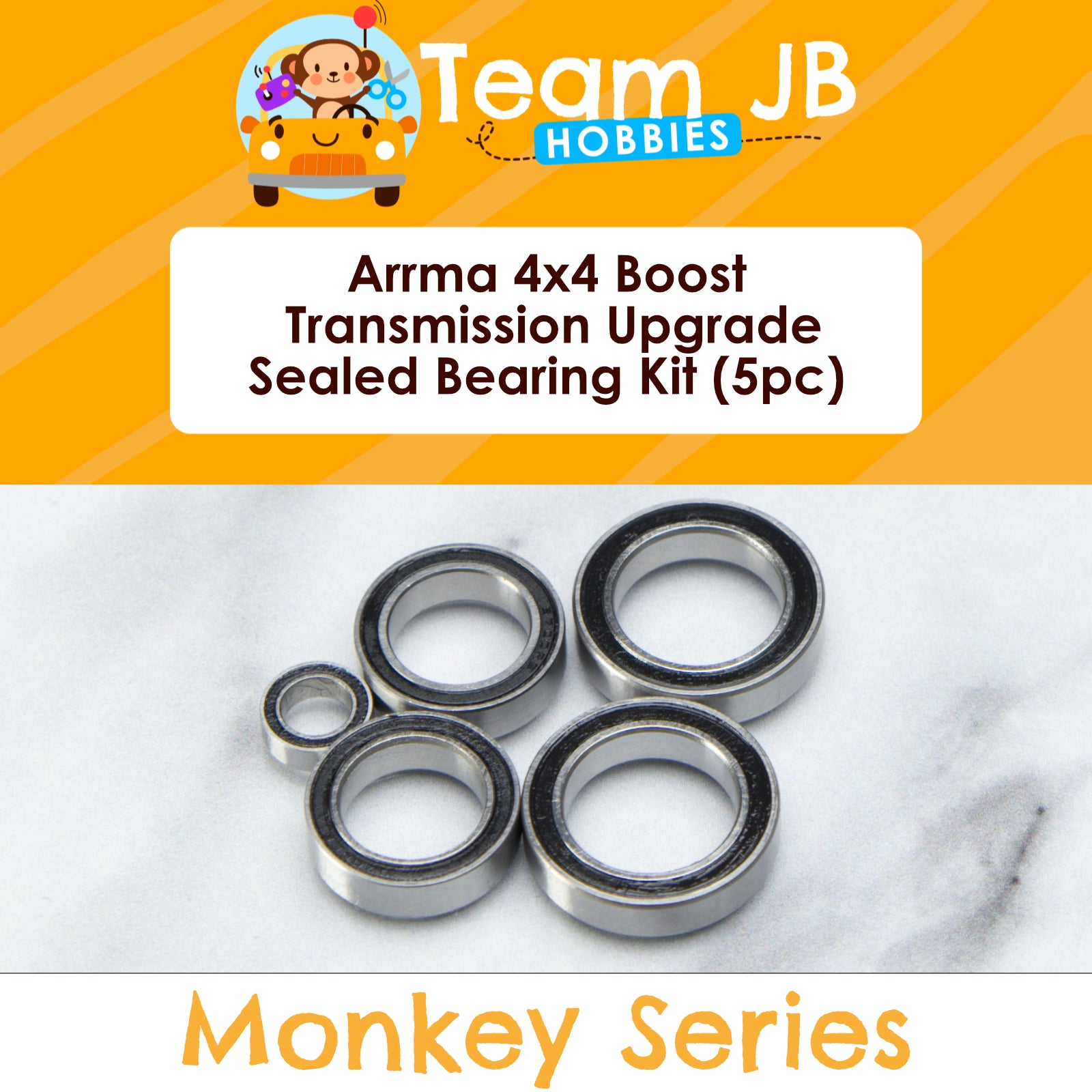 Arrma 4x4 Boost Transmission Upgrade - Sealed Bearing Kit