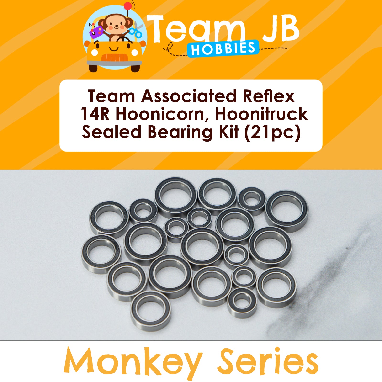 Team Associated Reflex 14R Hoonicorn, Reflex 14R Hoonitruck - Sealed Bearing Kit