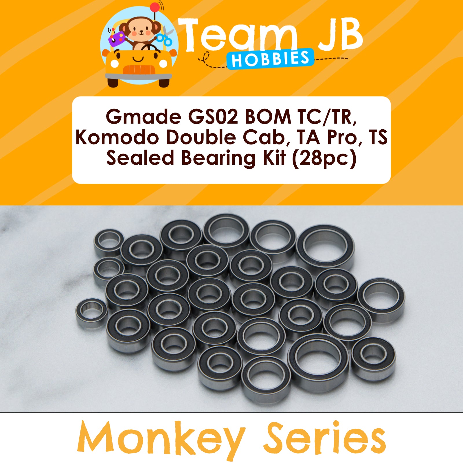 Gmade GS02 BOM TC/TR, Komodo Double Cab, TA Pro, TS - Sealed Bearing Kit