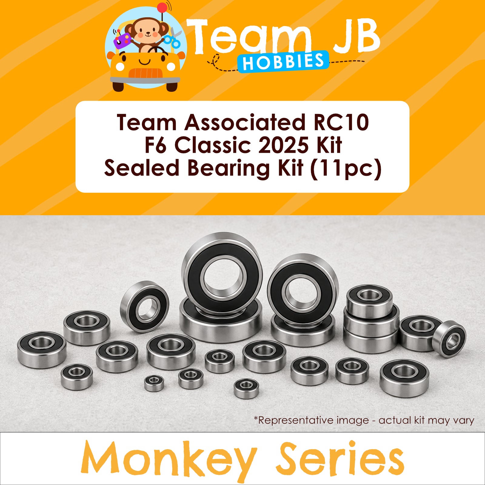 Team Associated RC10 F6 Classic 2025 Kit - Sealed Bearing Kit