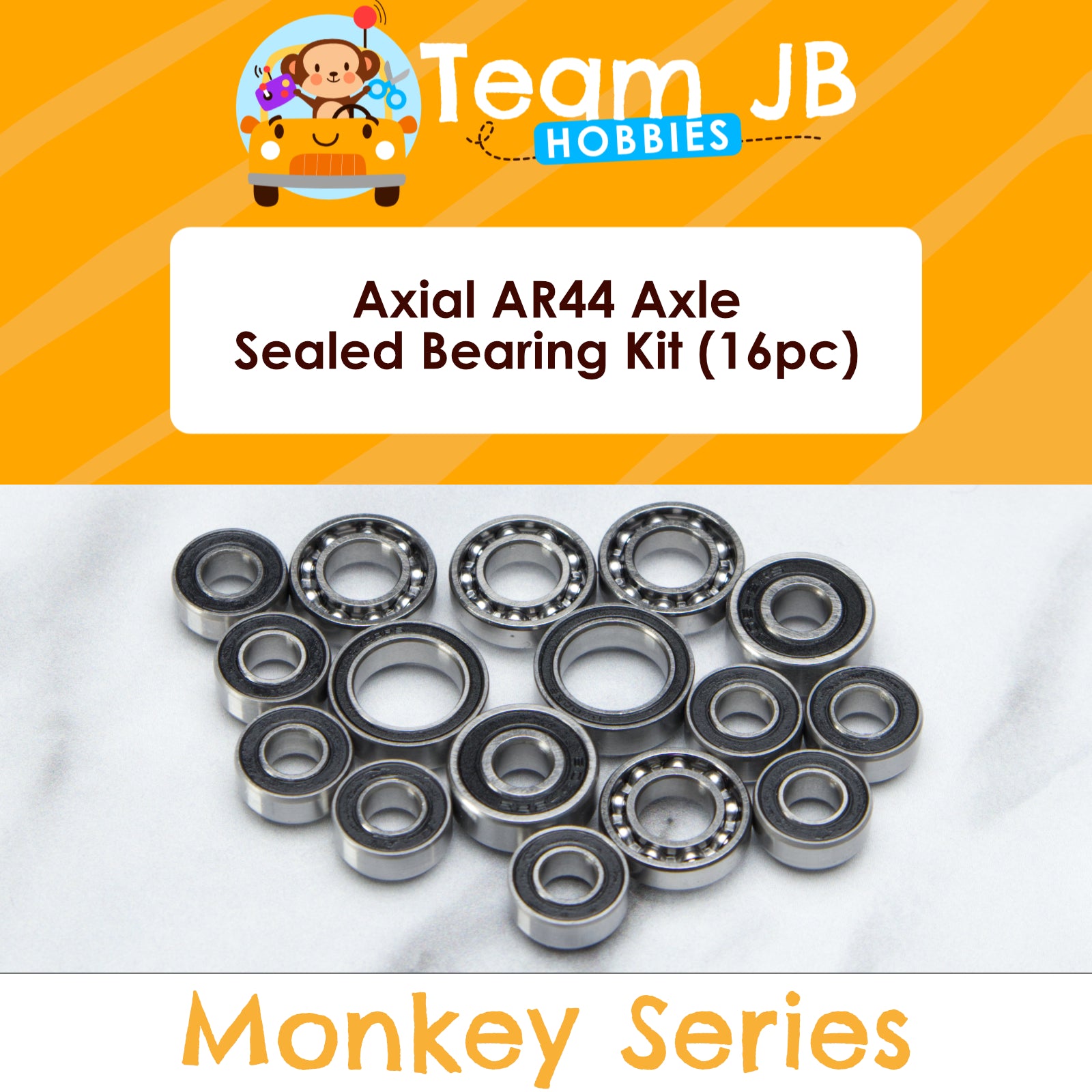 Axial AR44 Axle - Front and Rear - SCX-10.2 - Sealed Bearing Kit