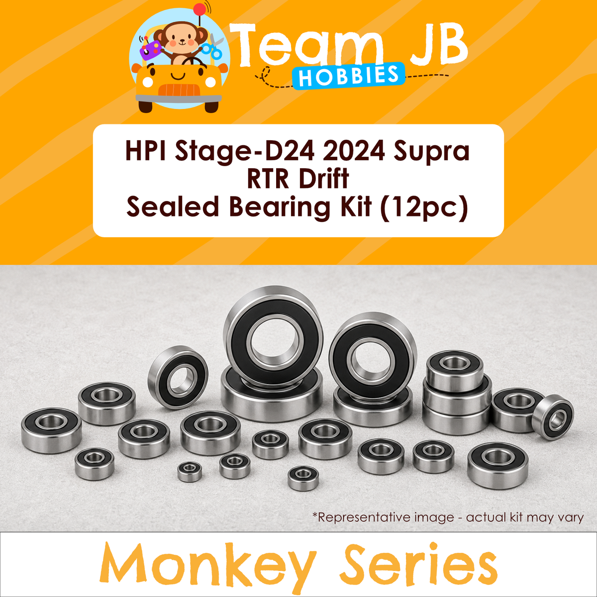 HPI Stage-D24 2024 Supra RTR Drift - Sealed Bearing Kit