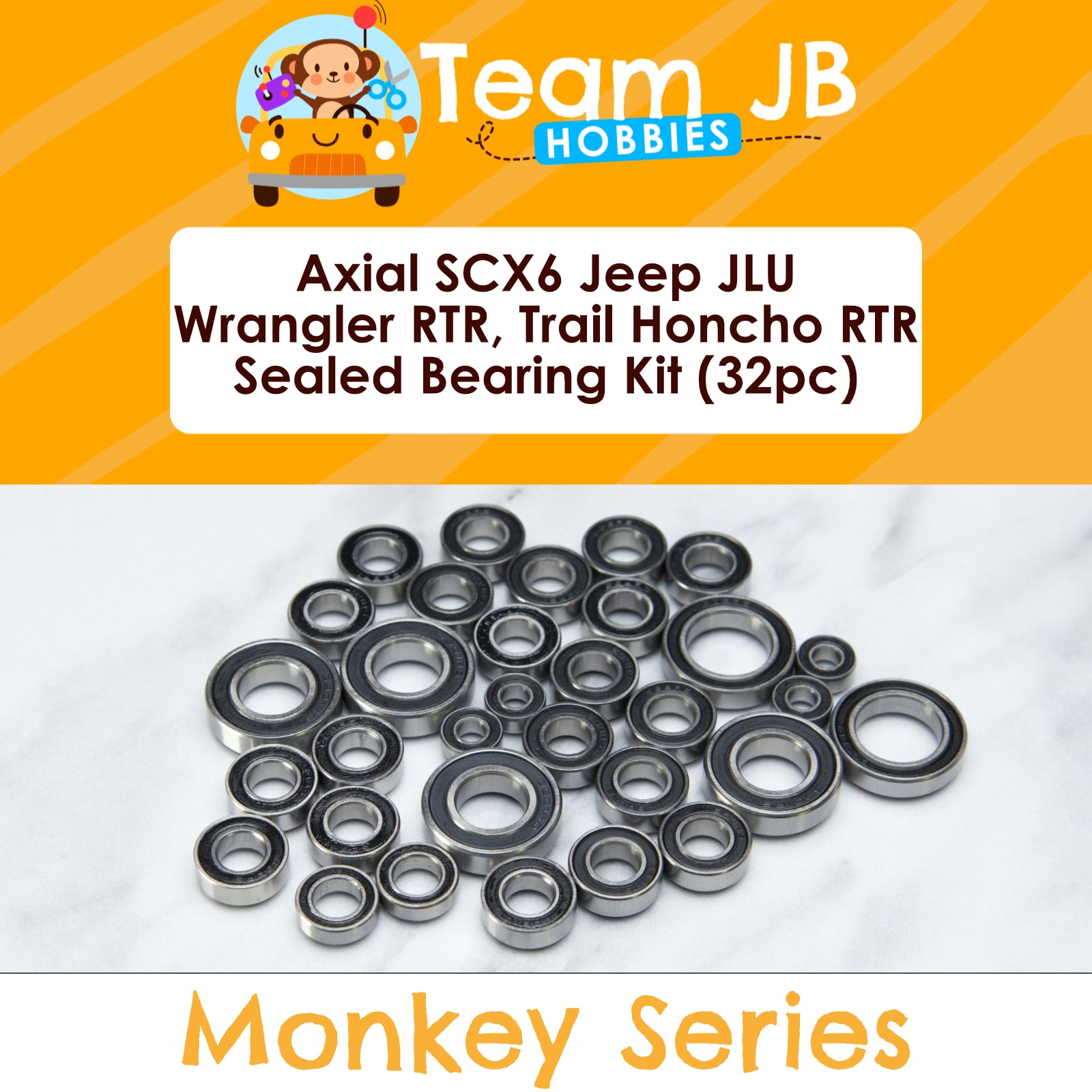 Axial SCX6 Jeep JLU Wrangler RTR, Trail Honcho RTR - Sealed Bearing Kit