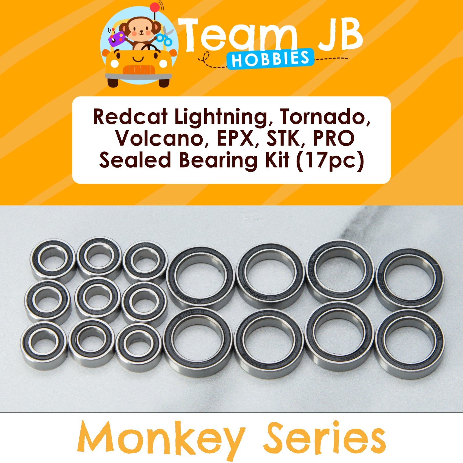 Redcat Lightning, Tornado, Volcano, EPX, STK, EPX PRO - Sealed Bearing Kit