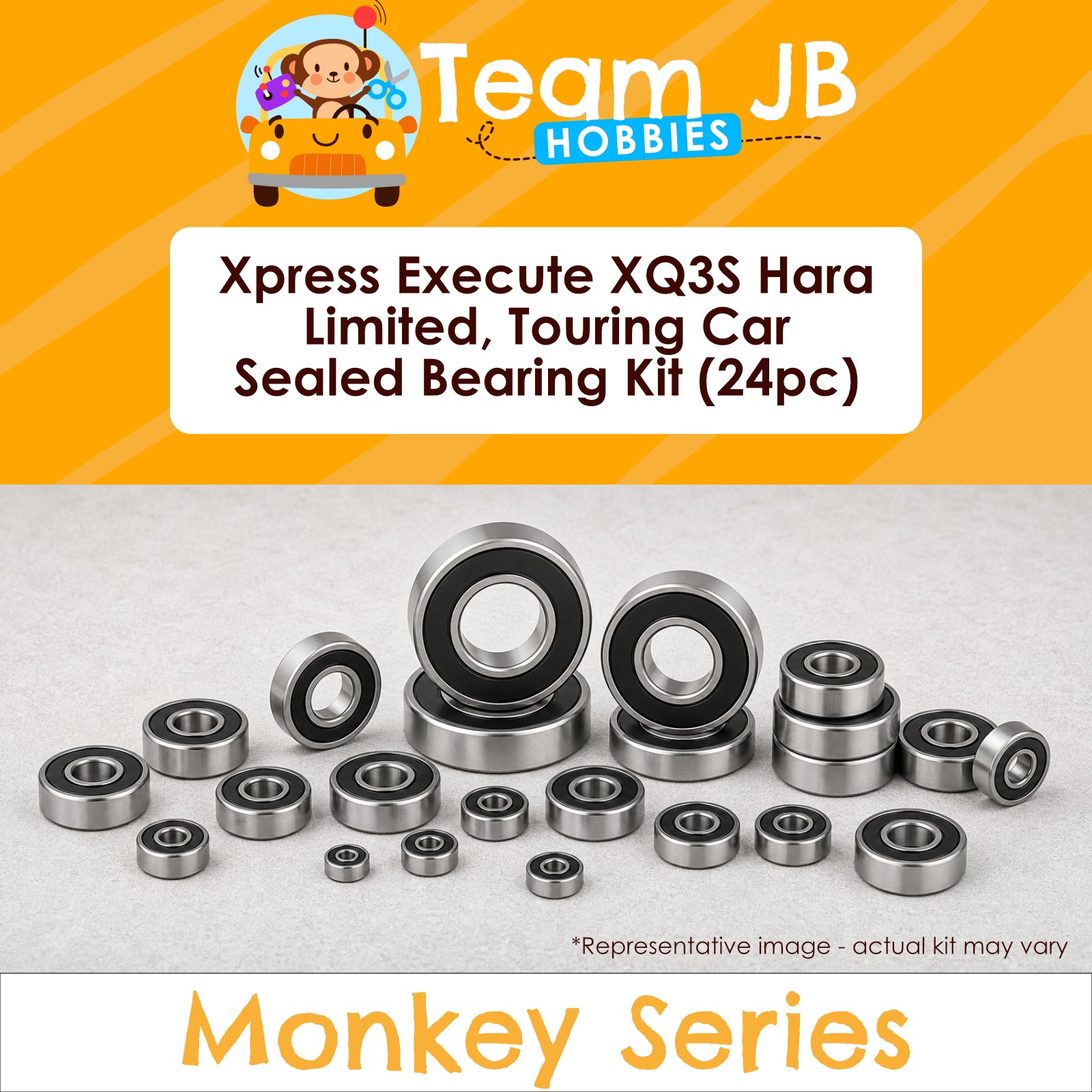 Xpress Execute XQ3S Hara Limited Ed., Execute XQ3S Touring Car - Sealed Bearing Kit