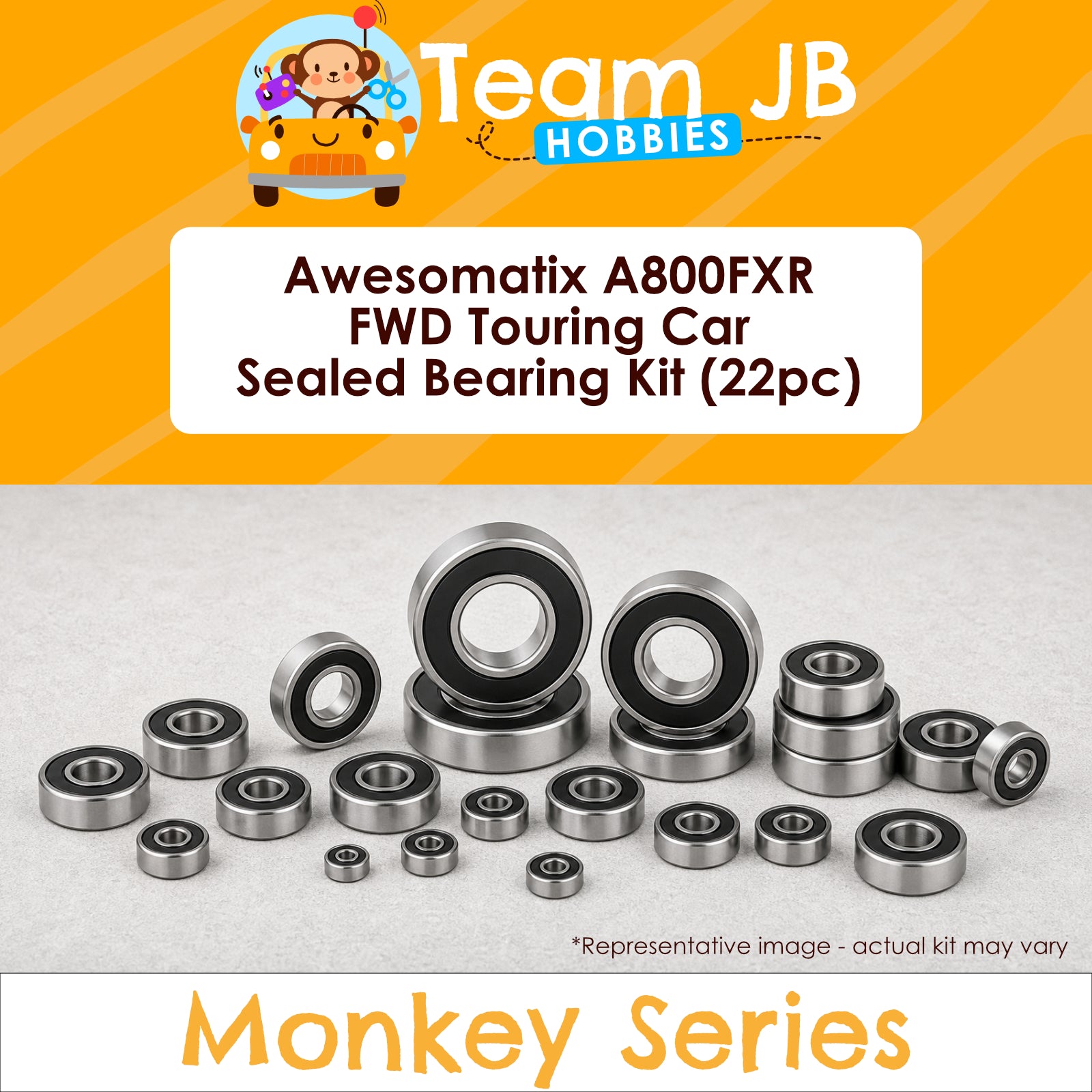 Awesomatix A800FXR FWD Touring Car - Sealed Bearing Kit