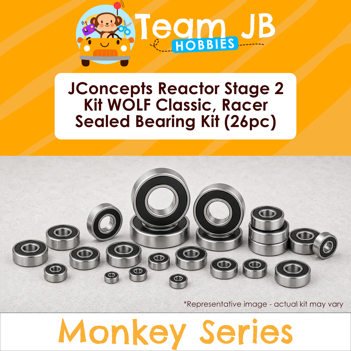 JConcepts Reactor Stage 2 Kit WOLF Classic, Racer - Sealed Bearing Kit