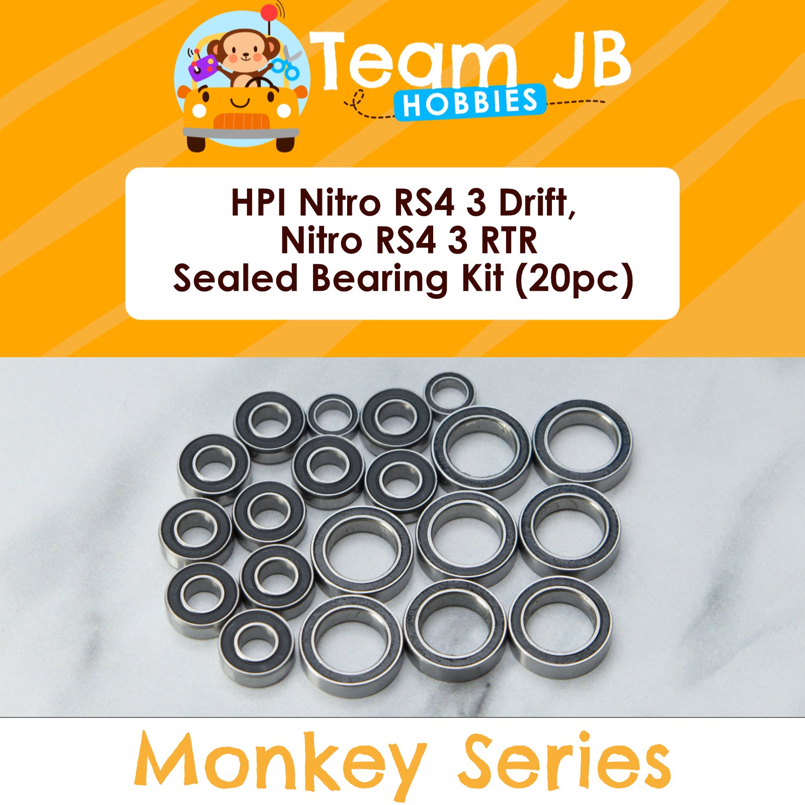 HPI Nitro RS4 3 Drift, Nitro RS4 3 RTR - Sealed Bearing Kit