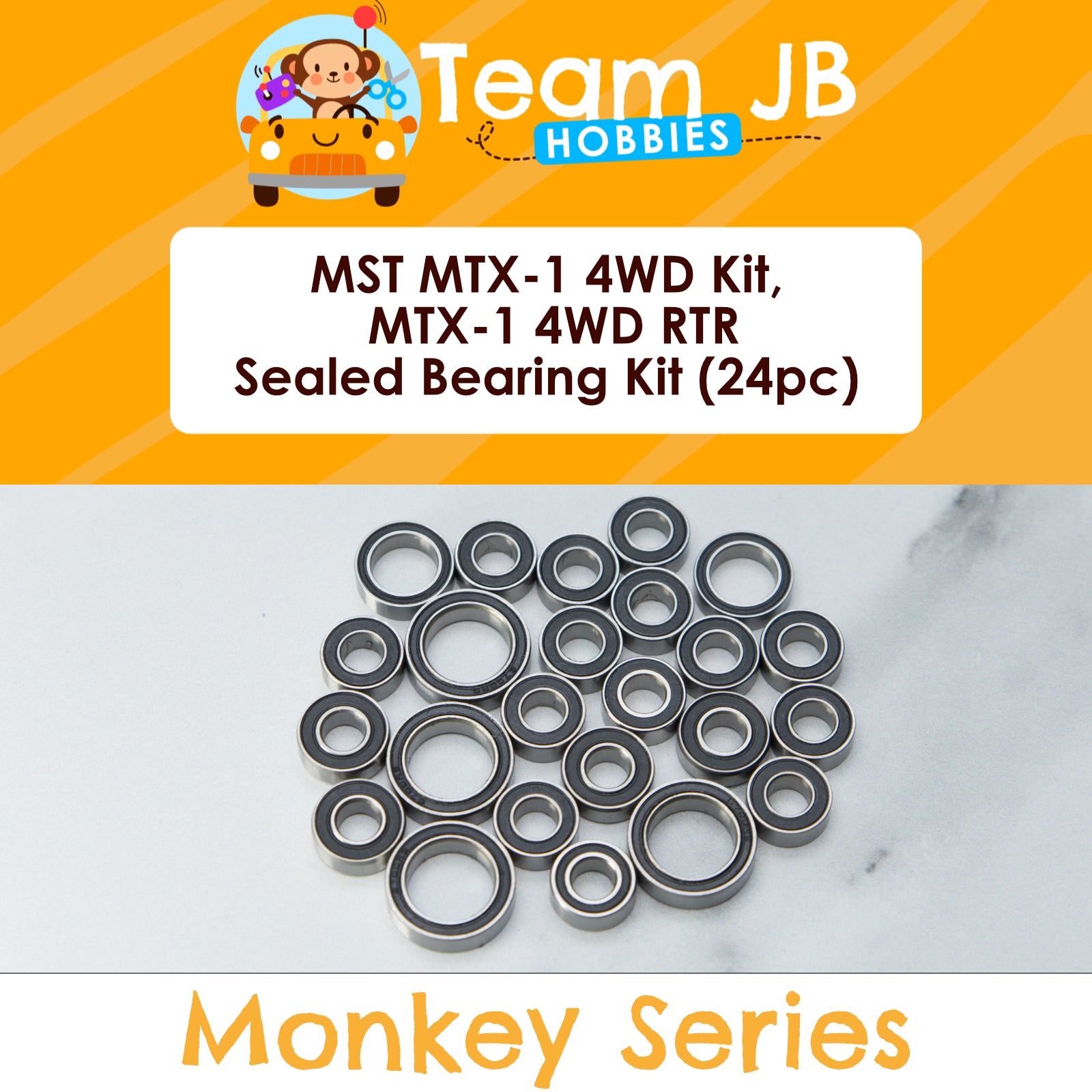 MST MTX-1 4WD Kit, MTX-1 4WD RTR - Sealed Bearing Kit