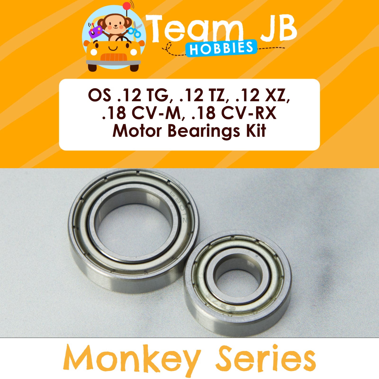 OS .12 TG, .12 TZ, .12 XZ, .18 CV-M, .18 CV-RX - Engine / Motor Bearings Kit