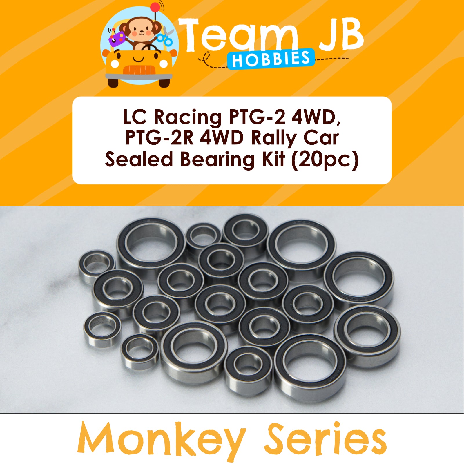 LC Racing PTG-2 4WD Rally Car, PTG-2R 4WD Rally Car - Sealed Bearing Kit