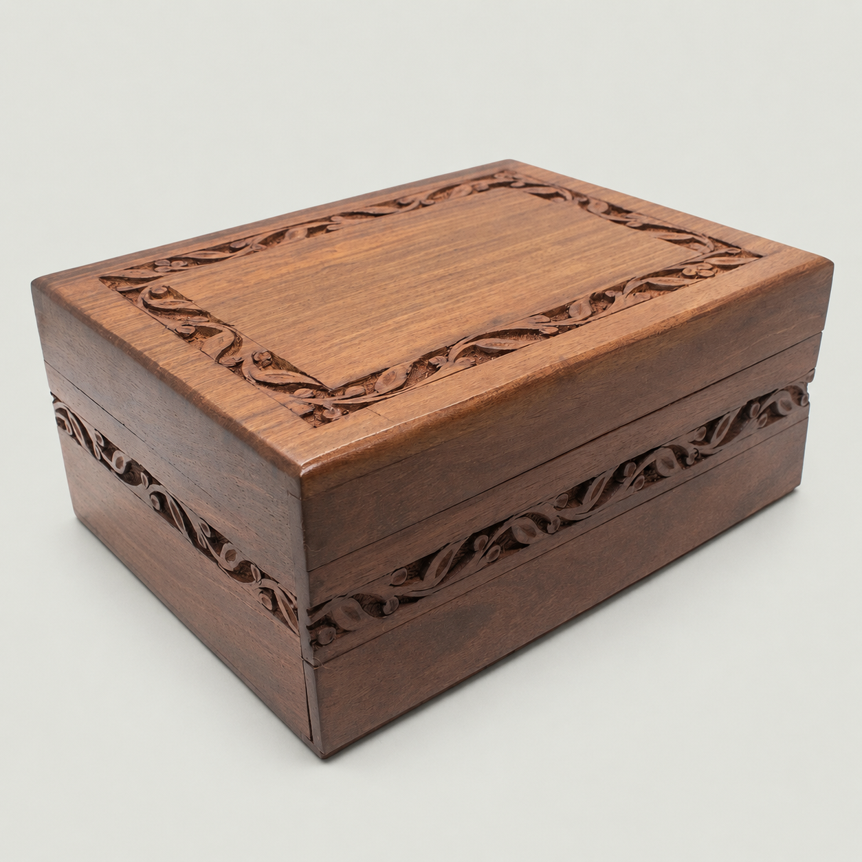 Carved Box – Intermediate Puzzle Box by Jean Claude Constantin