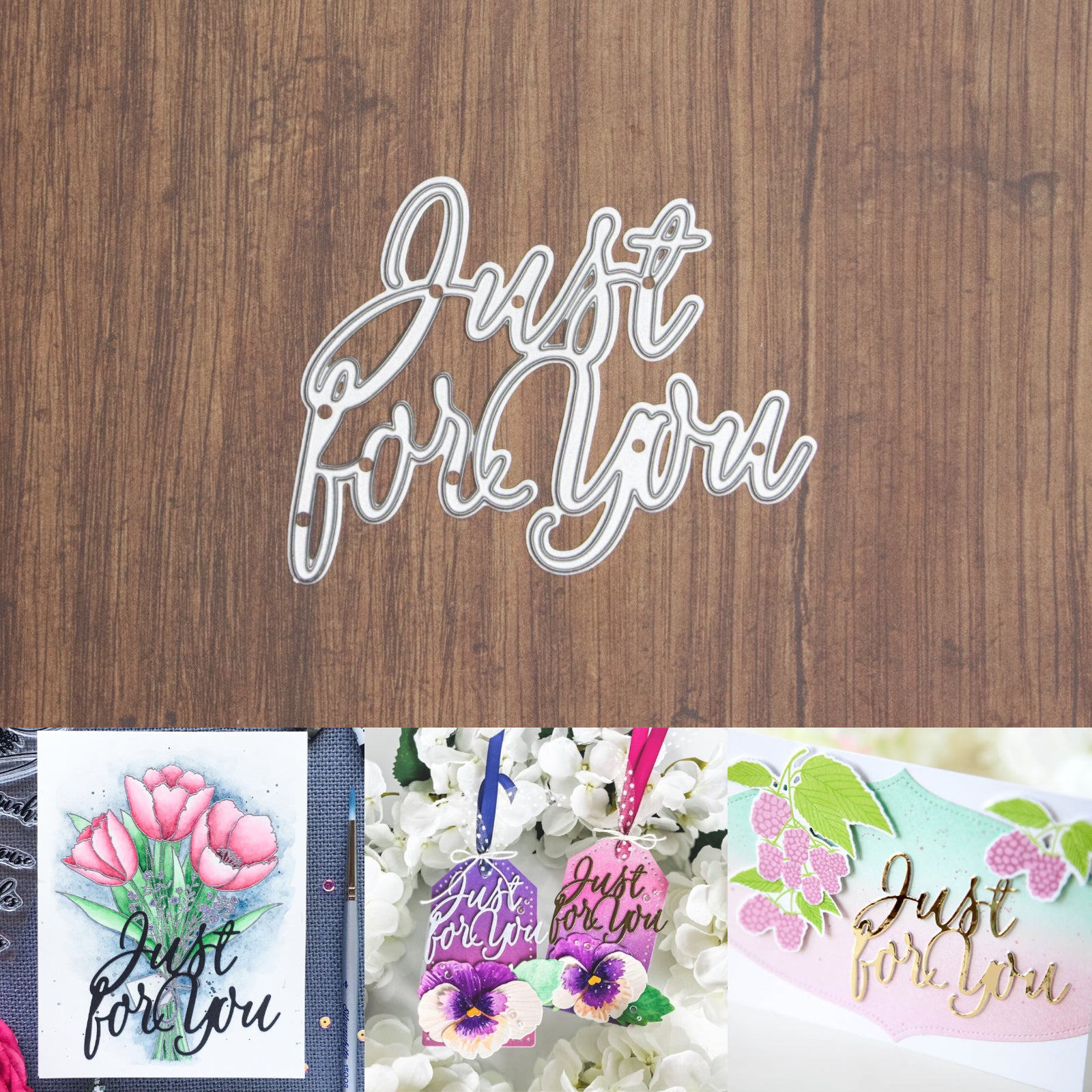 Just for You Script Sentiment Cutting Die