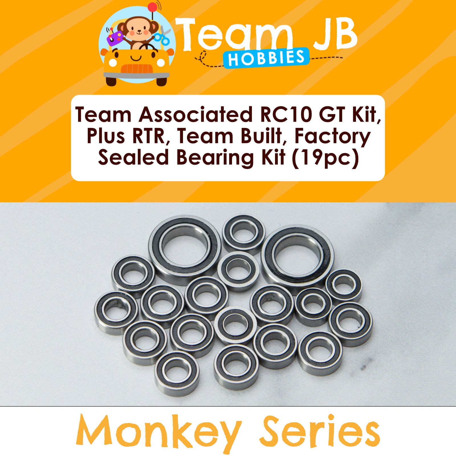 Team Associated RC10 GT Factory Team, GT Kit, GT Plus RTR, GT Team Built - Sealed Bearing Kit