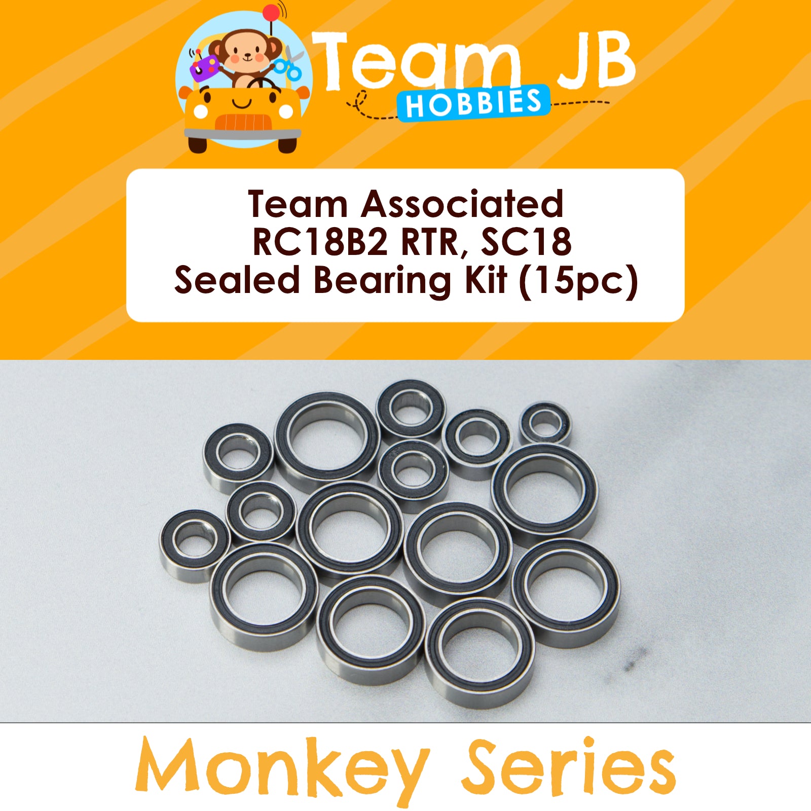Team Associated RC18B2 RTR, SC18 - Sealed Bearing Kit