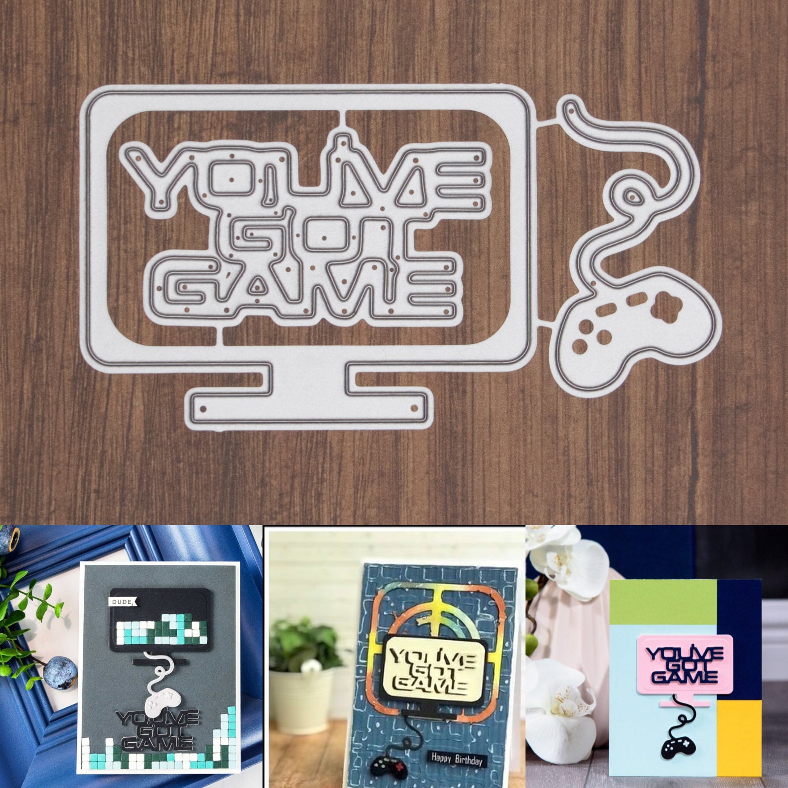 You’ve Got Game Video Gaming Cutting & Embossing Dies